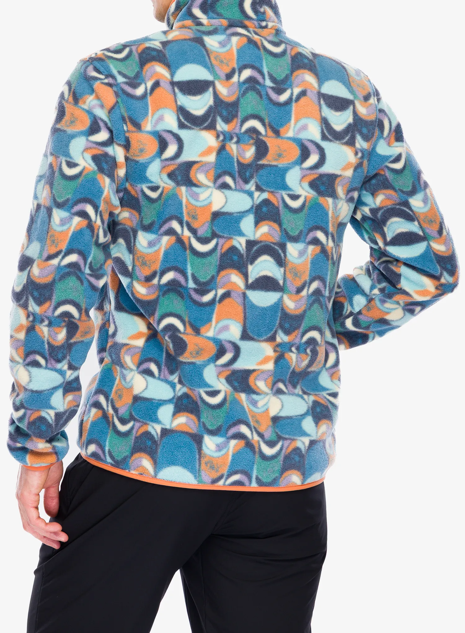 Dukserica od flisa Patagonia Lightweight Synch Snap-T Pullover - swallowtail geo/still blue
