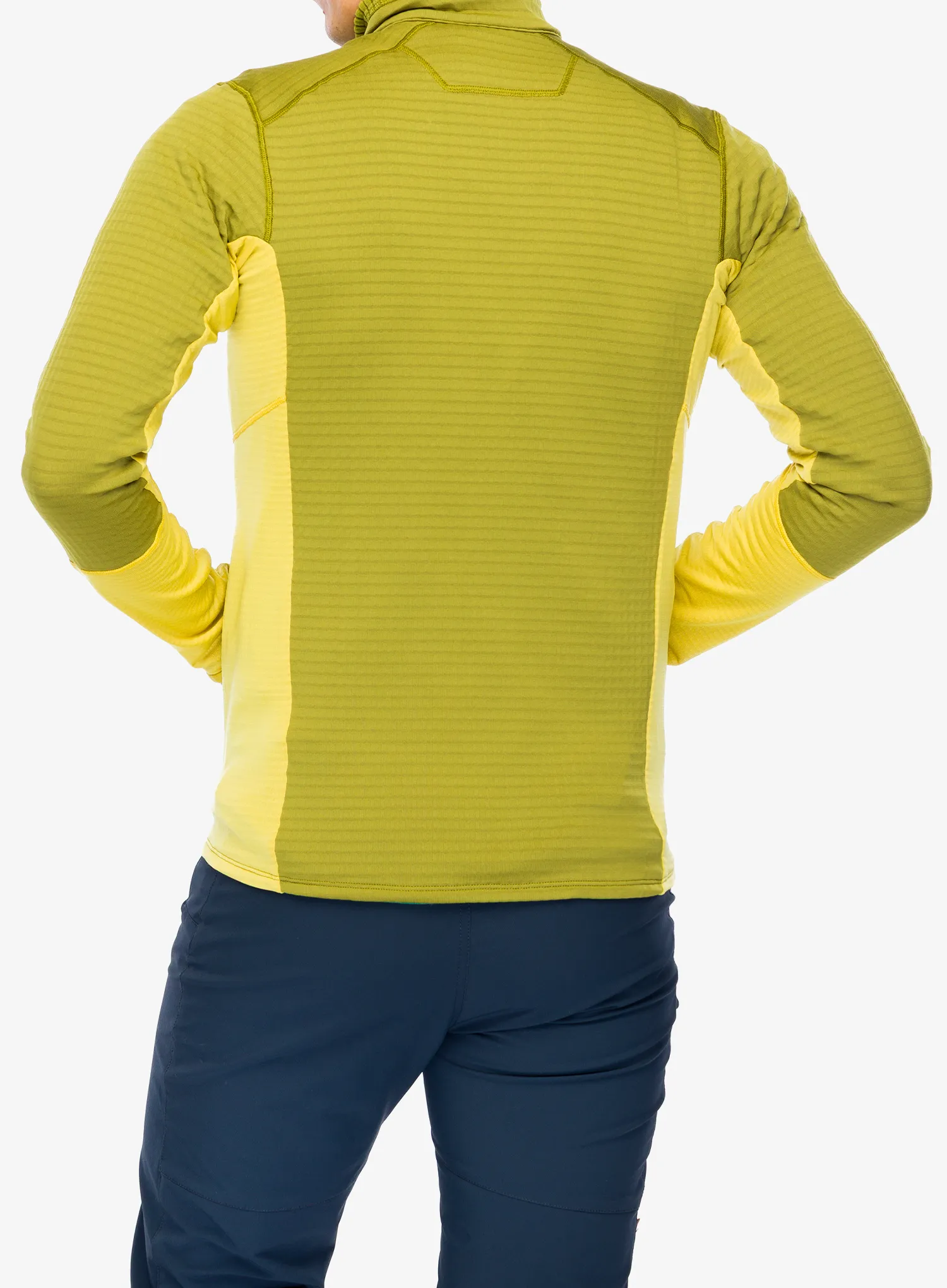 Dukserica od flisa Patagonia R1 Hybrid Jacket - graze green