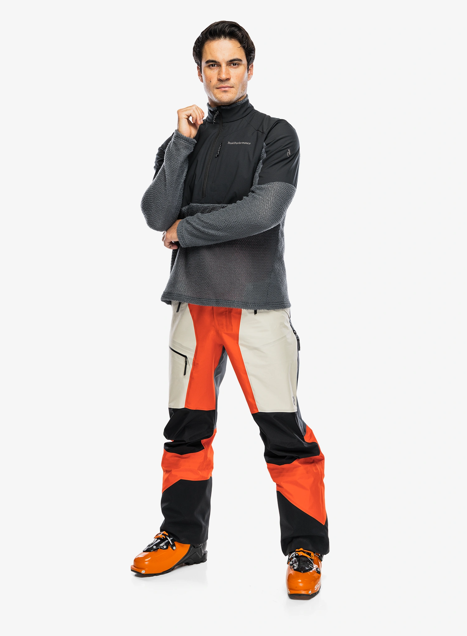 Dukserica od flisa Peak Performance Freelight Alpha Half Zip - mountain mist