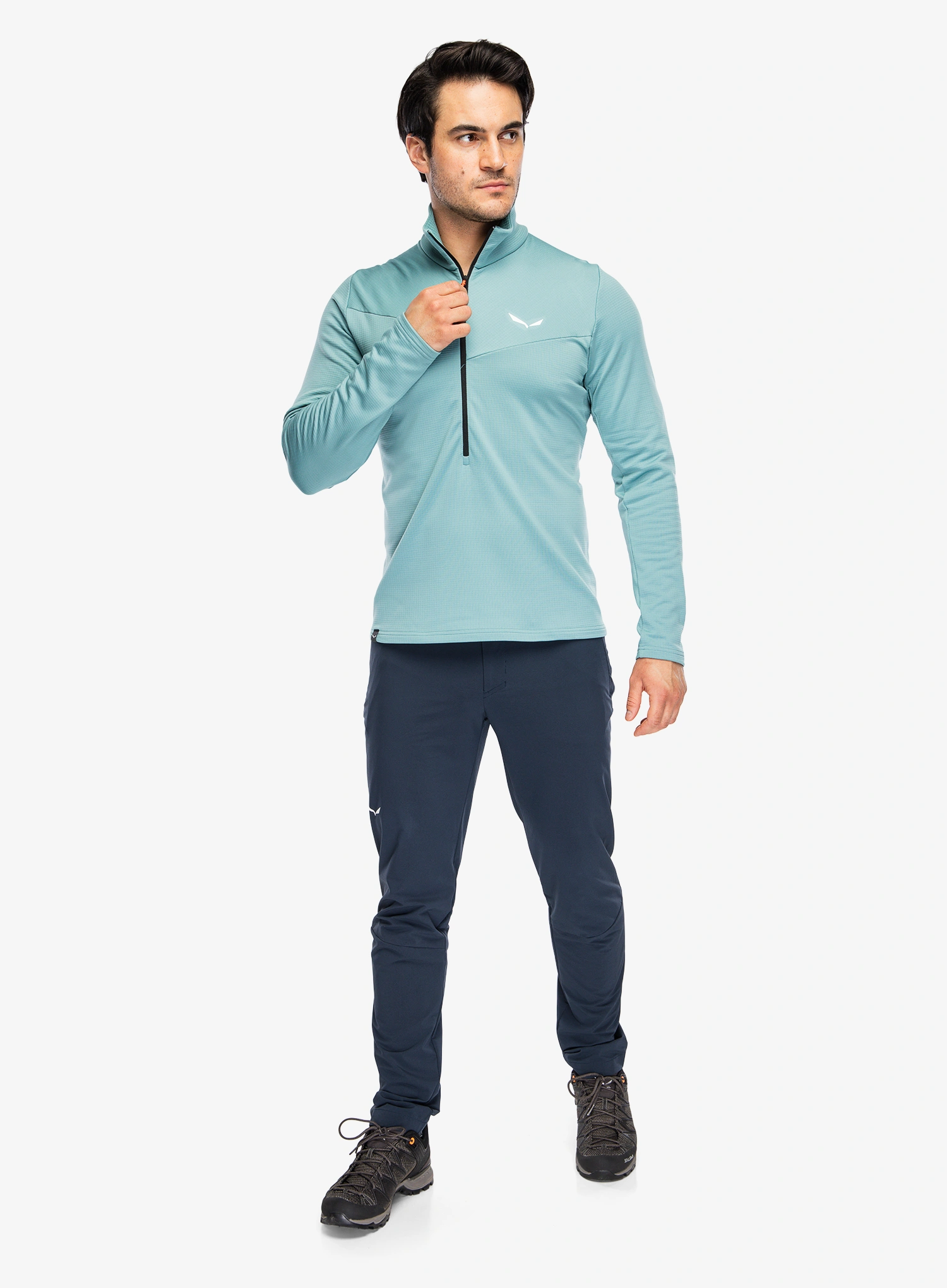 Dukserica od flisa Salewa Puez Cammino PL HZ Jacket - willow