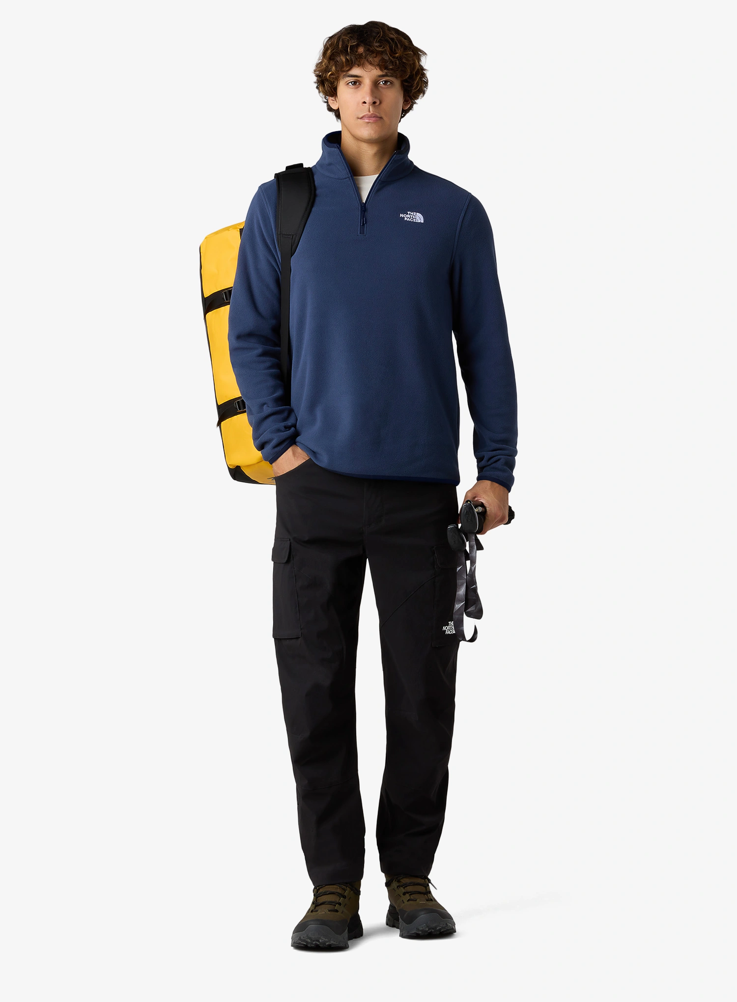 Dukserica od flisa The North Face Glacier Fleece 1/4 Zip Jacket - summit navy