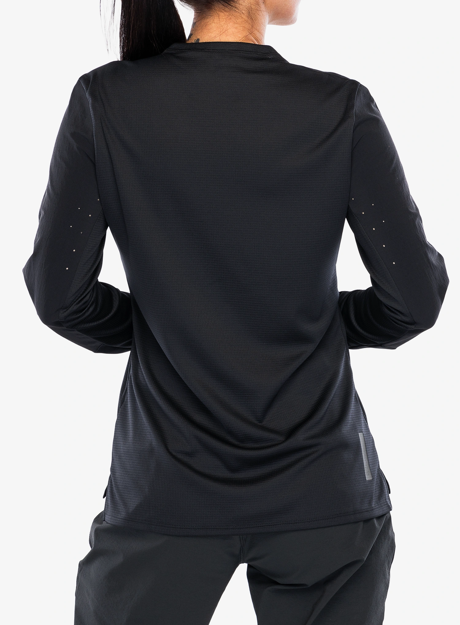 Ženska biciklistička dukserica Fox Defend LS Jersey - black