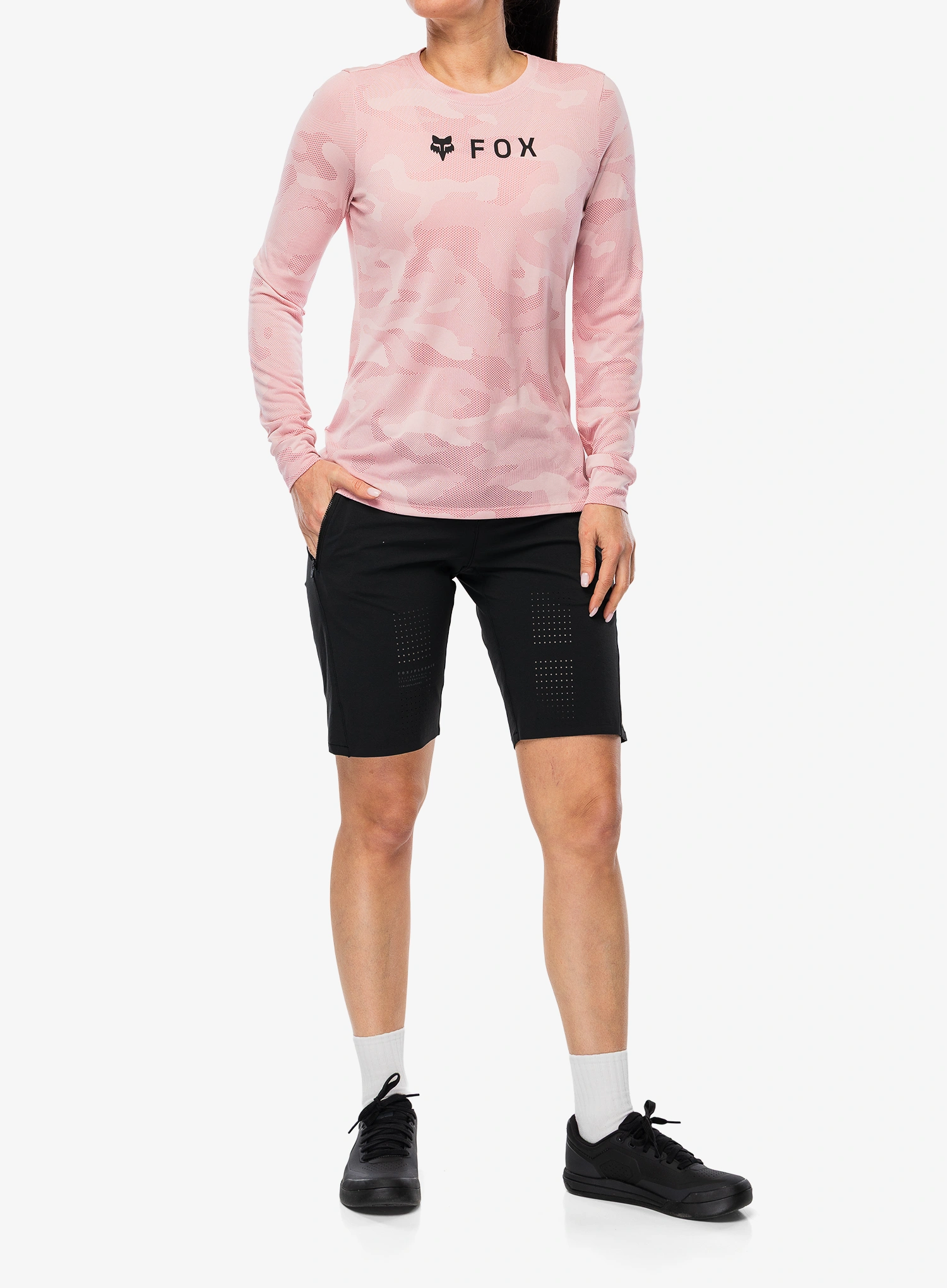 Ženska biciklistička dukserica Fox Ranger Tru Dri LS Jersey - berry
