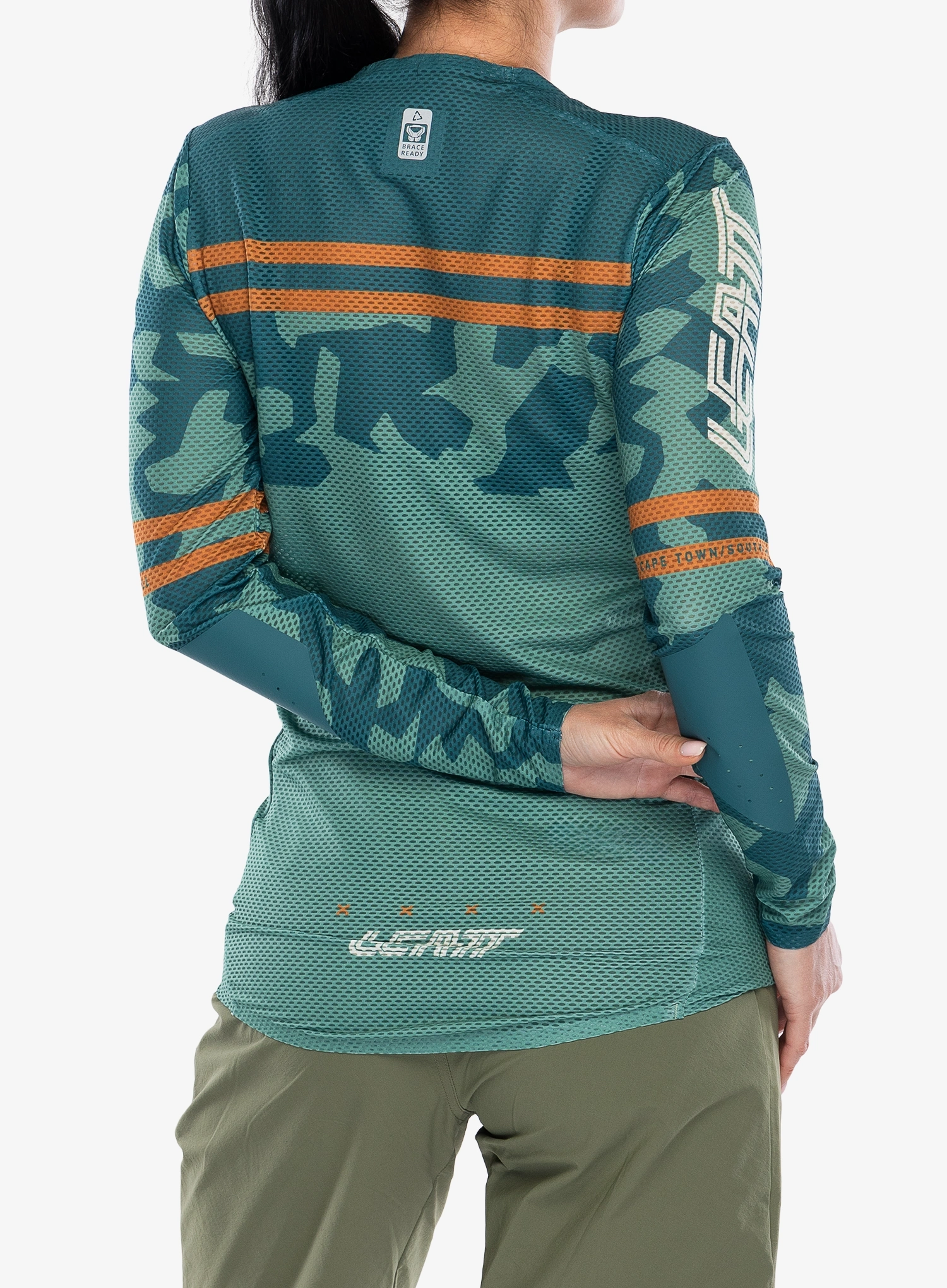 Ženska biciklistička dukserica Leatt Jersey MTB Gravity 4.0 - lagoon