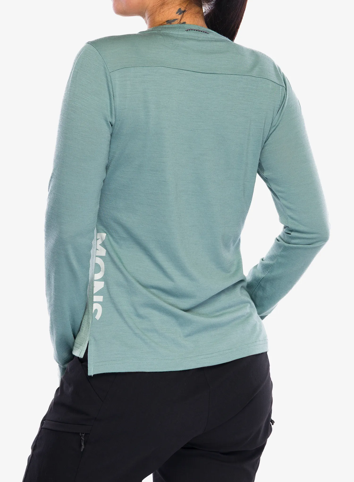 Ženska biciklistička dukserica Mons Royale Diversion Merino Bike Jersey Long Sleeve - dew/desert sage
