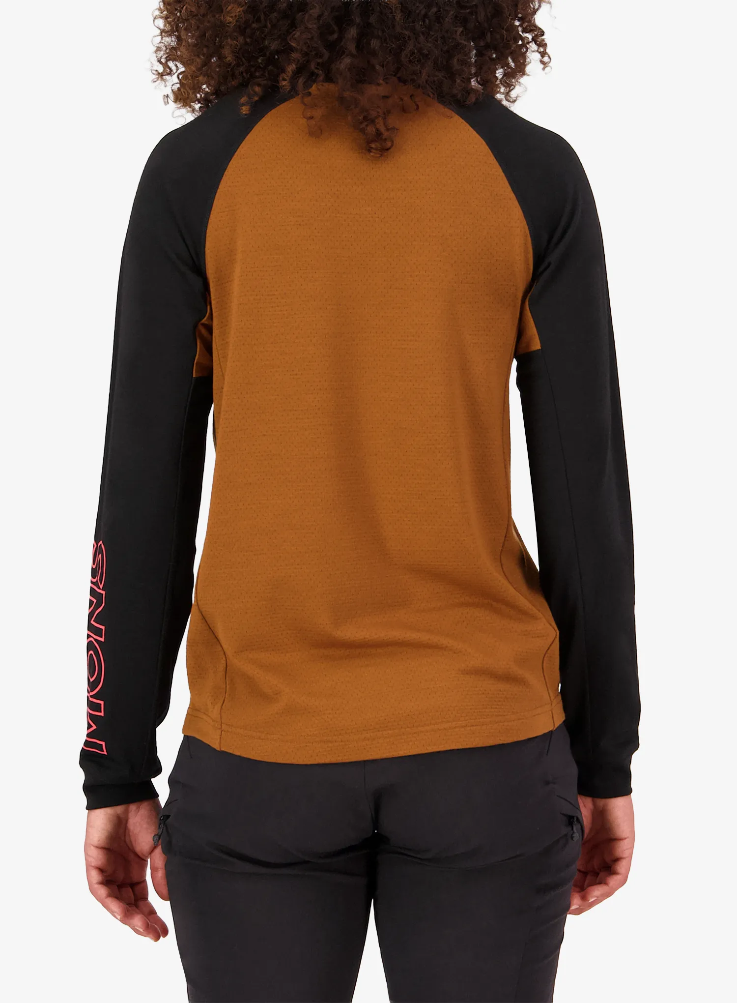 Ženska biciklistička dukserica Mons Royale Tarn Merino Long Sleeve - caramel/black