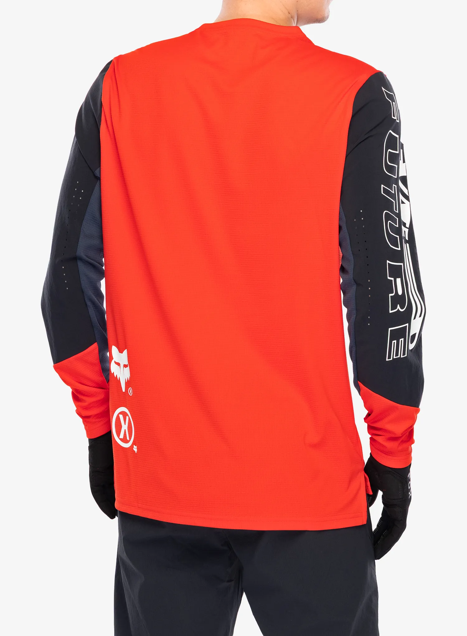 Biciklistička dukserica Fox Defend LS Jersey Elevated - fluo red