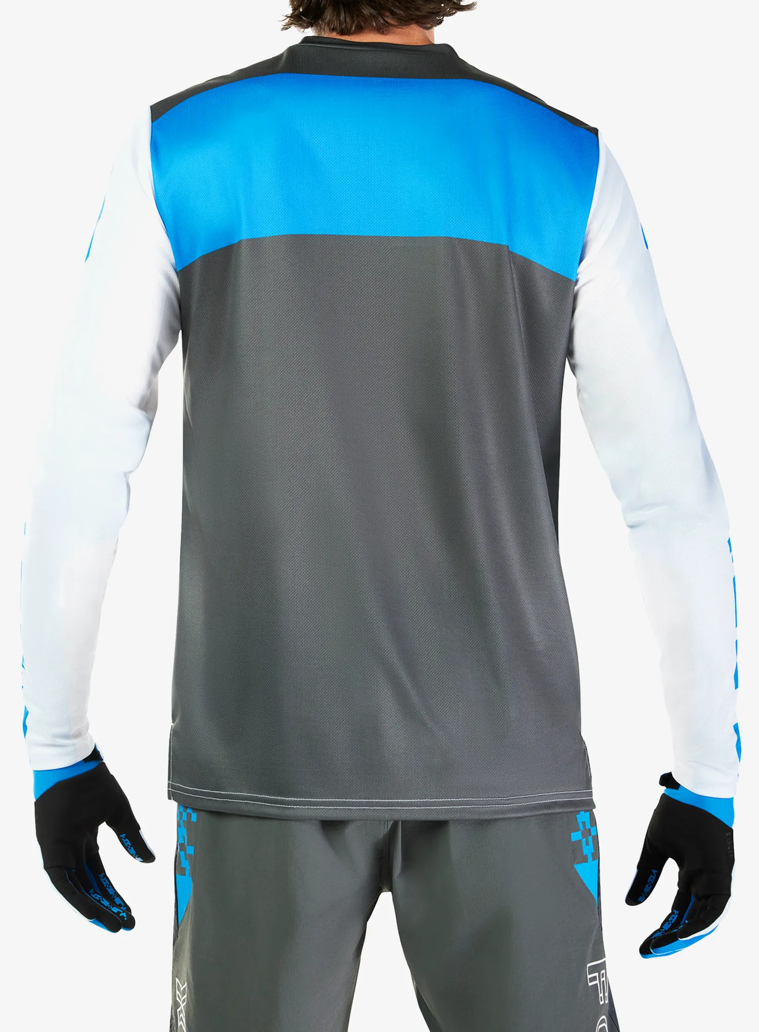 Biciklistička dukserica Fox Ranger Digi Image Long Sleeve Jersey - white