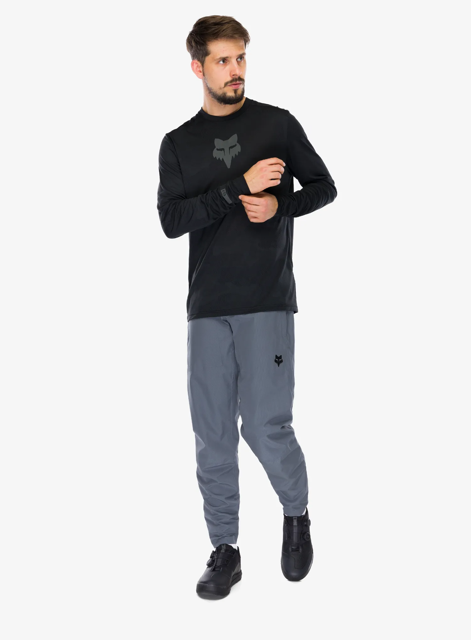 Biciklistička dukserica Fox Ranger Tru Dri LS Jersey - black