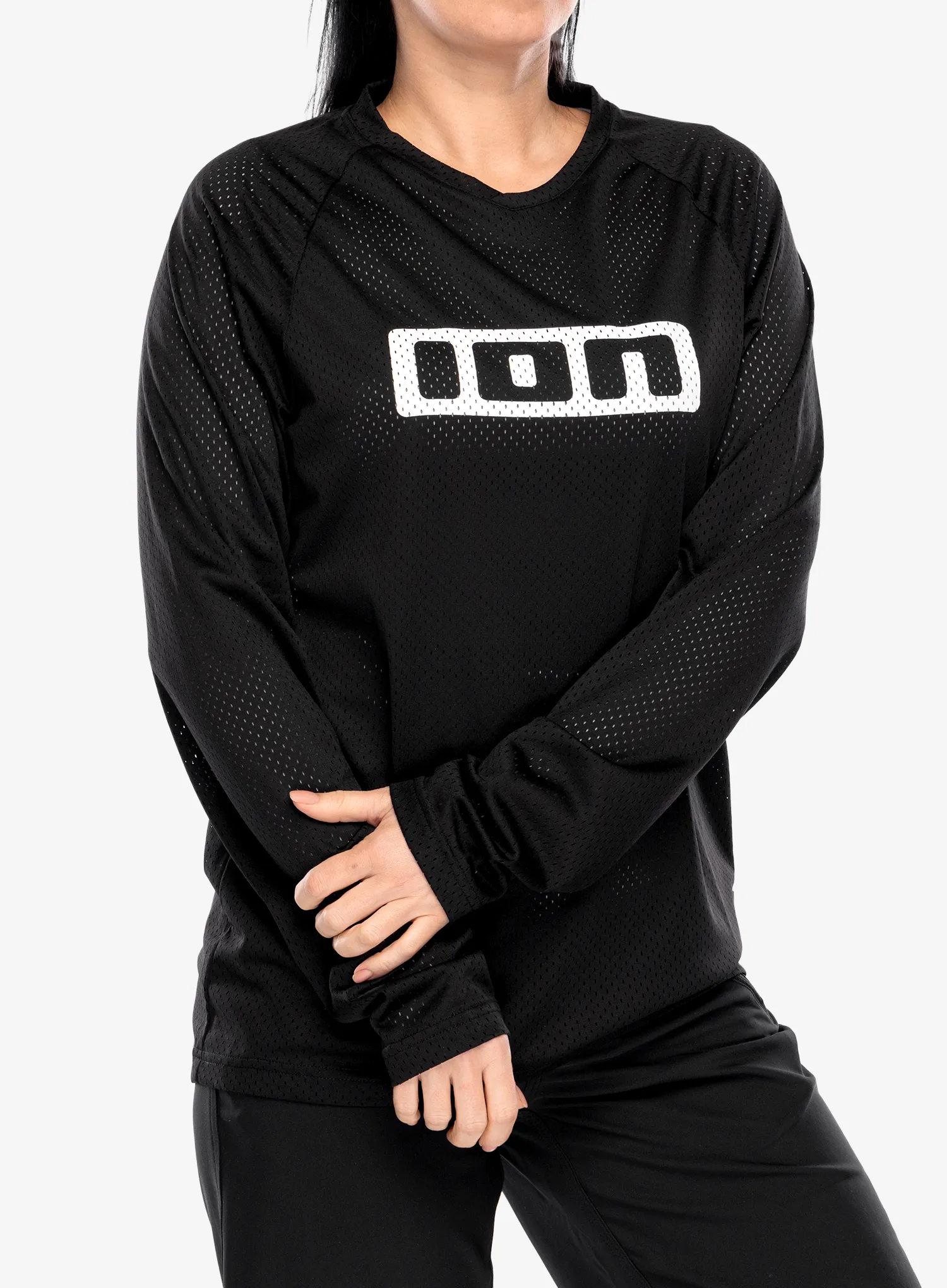 Biciklistička dukserica ION Logo LS - black