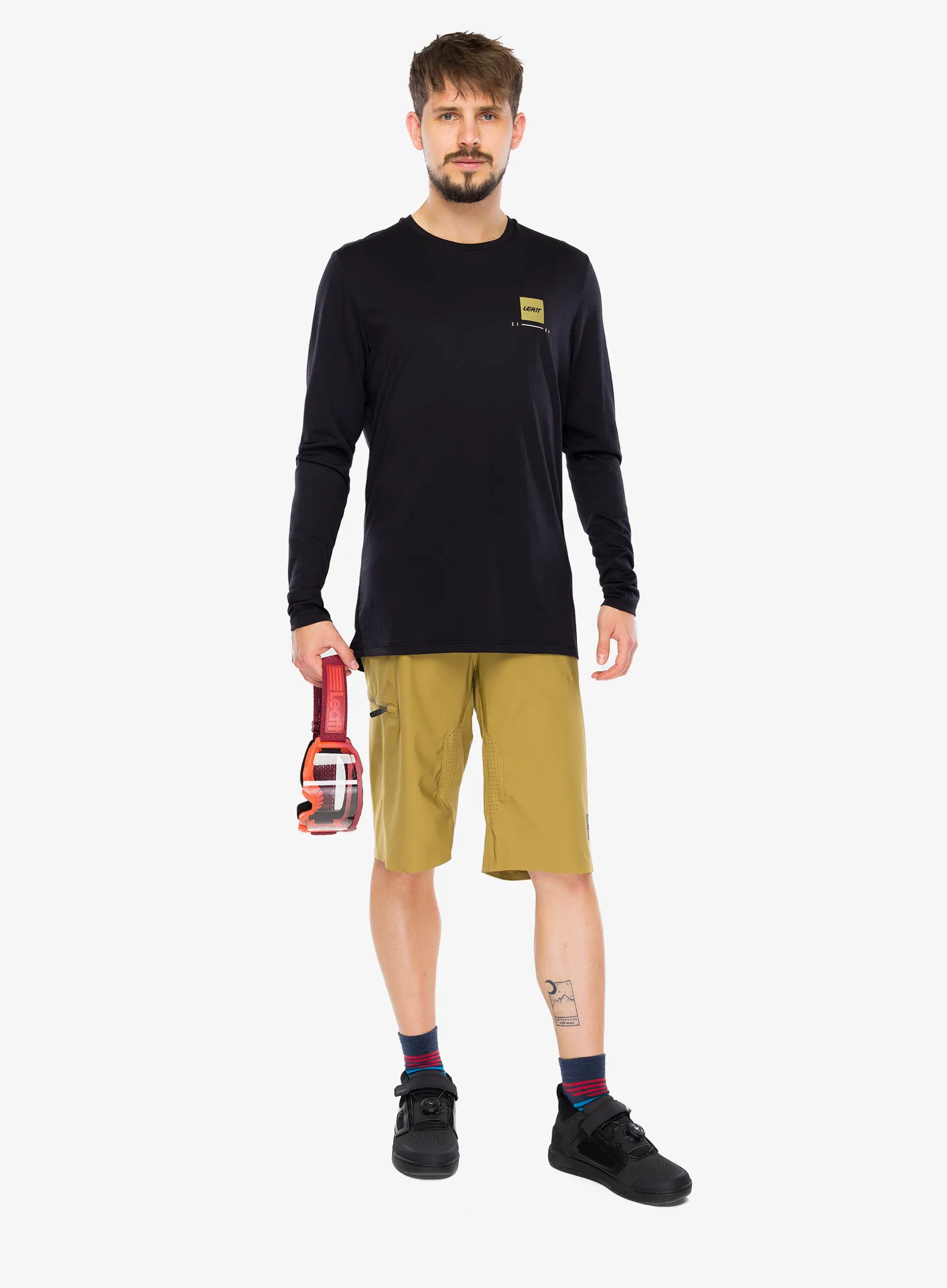 Biciklistička dukserica Leatt MTB Gravity 3.0 Long Sleeve - ghost black
