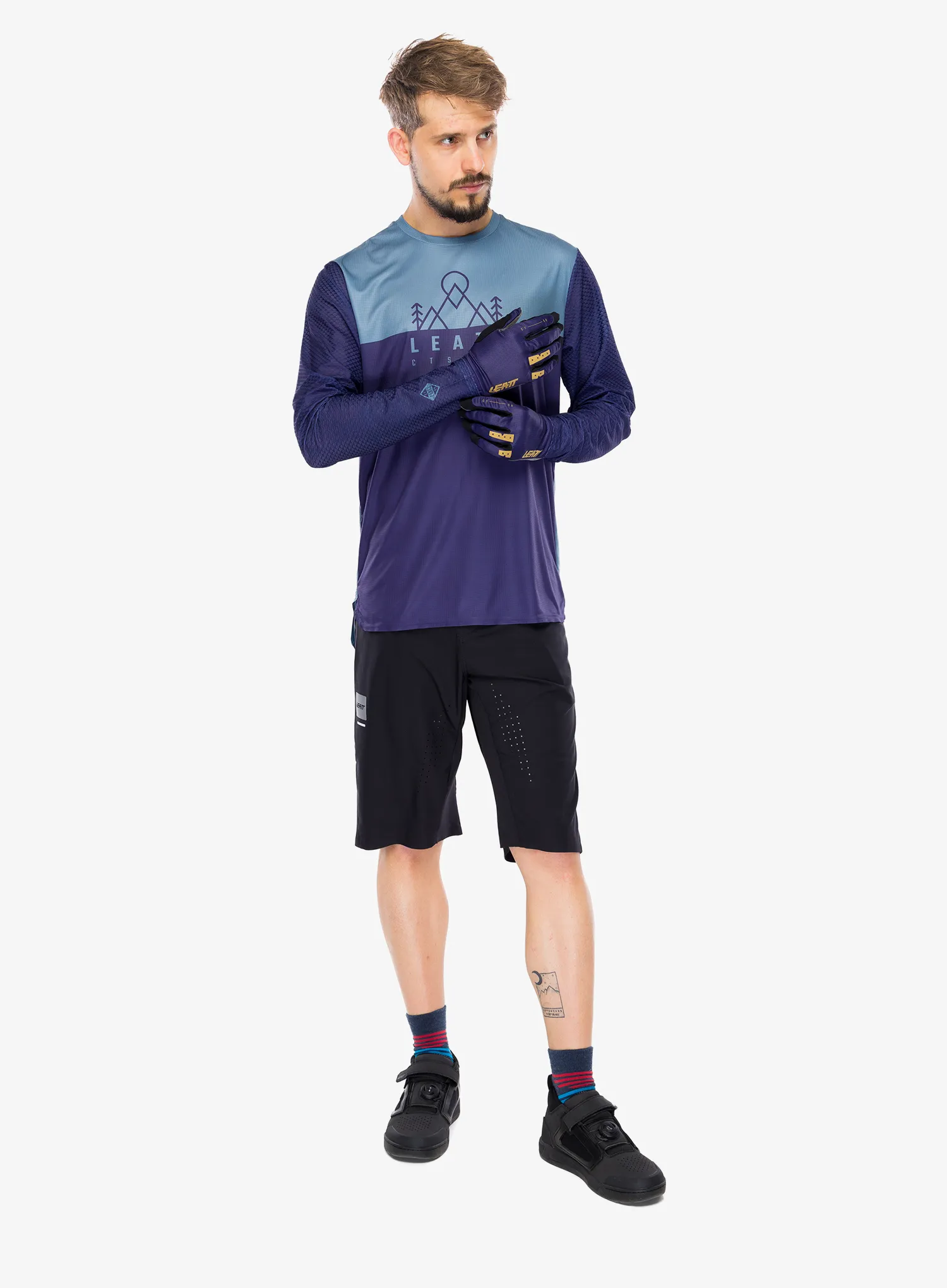 Biciklistička dukserica Leatt MTB Trail 3.0 Long Sleeve - galaxy blue
