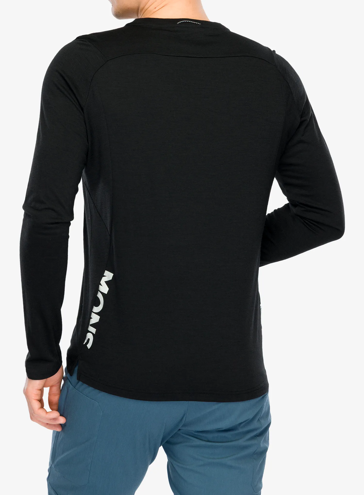 Biciklistička dukserica Mons Royale Diversion Merino Bike Jersey Long Sleeve - black