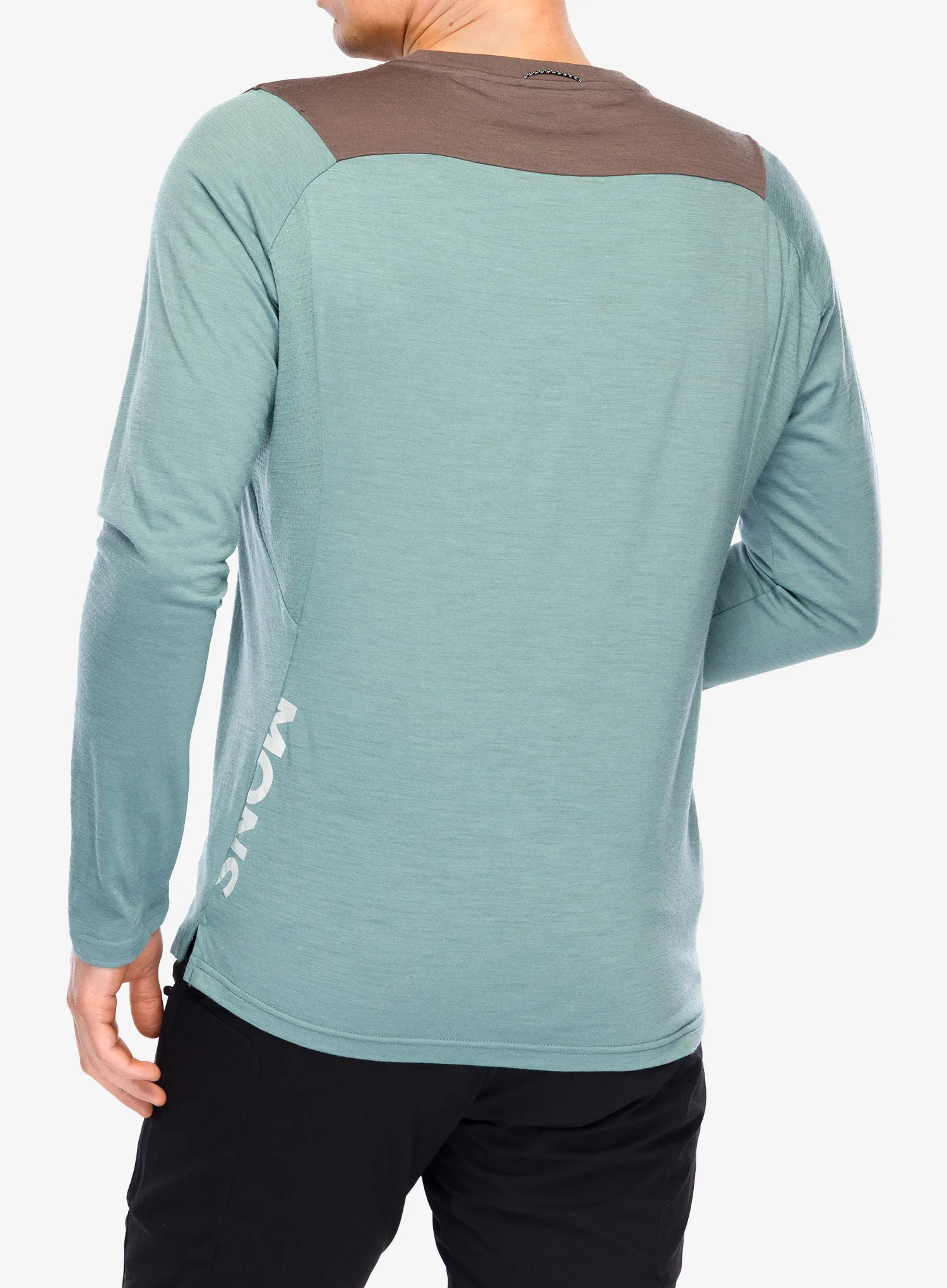 Biciklistička dukserica Mons Royale Diversion Merino Bike Jersey Long Sleeve - desert sage/iron