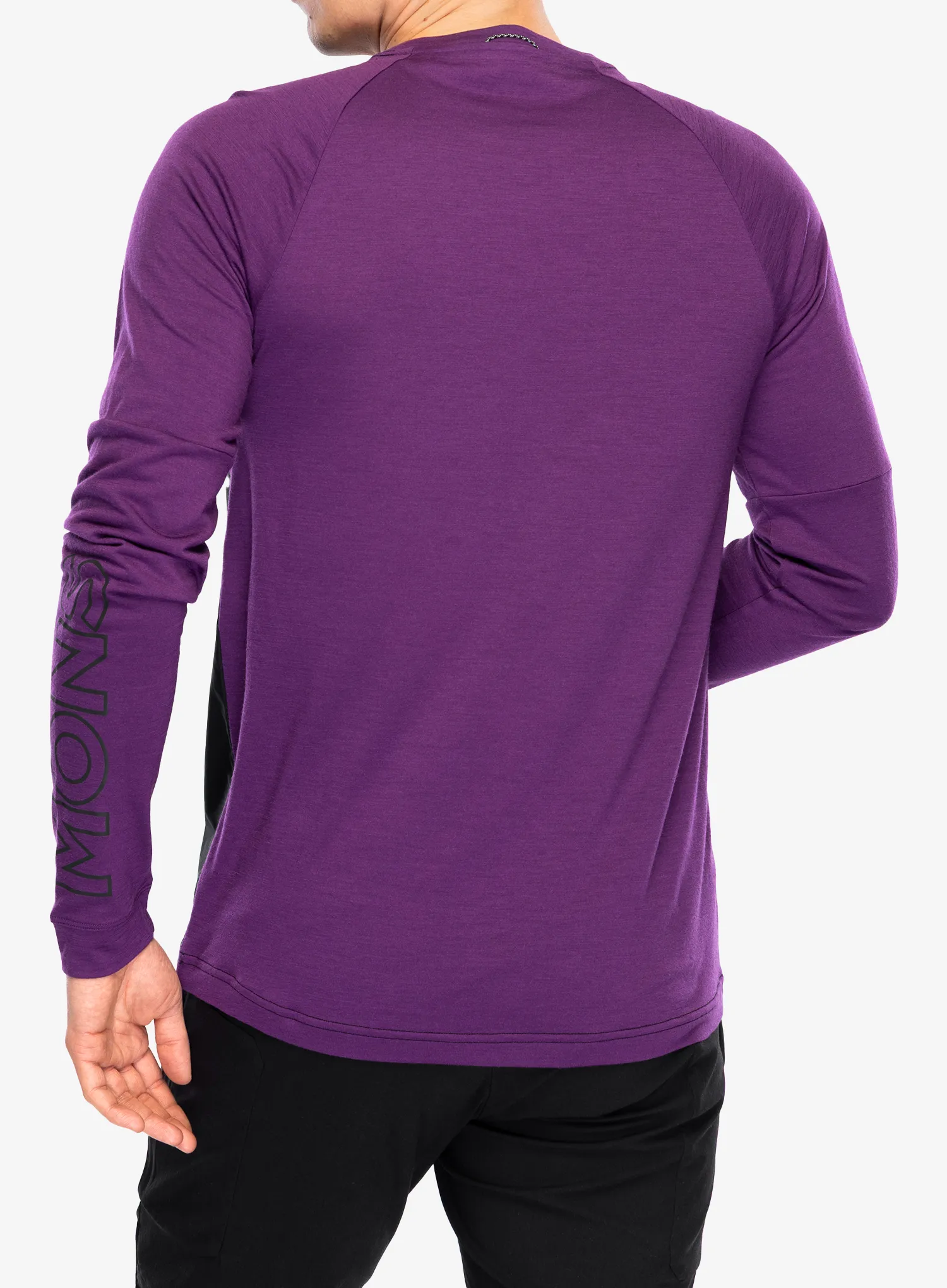 Biciklistička dukserica Mons Royale Tarn Merino Bike Wind Jersey - black/boysenberry