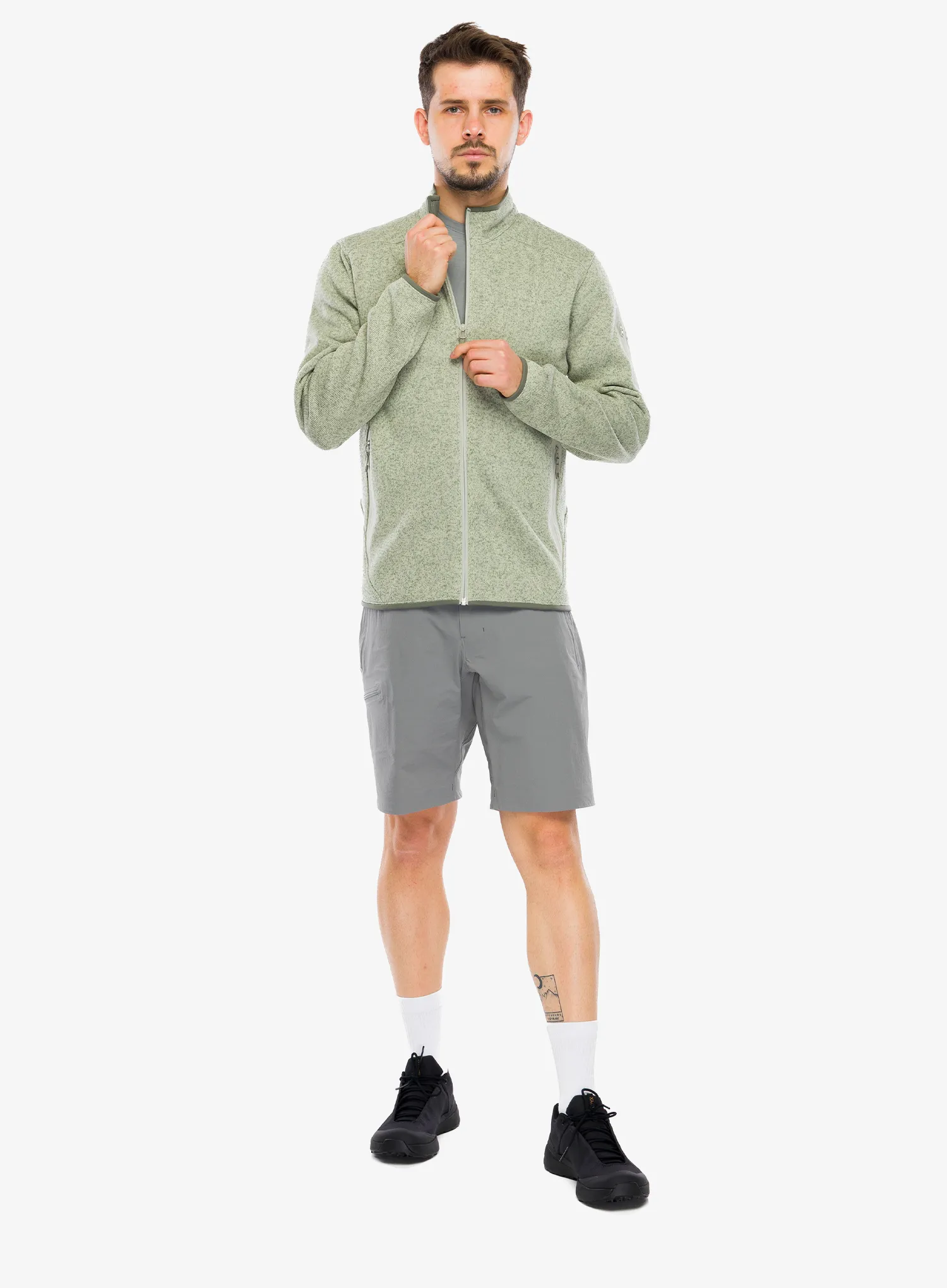 Dukserica na otkopčavanje Arcteryx Covert Cardigan - habitat heather