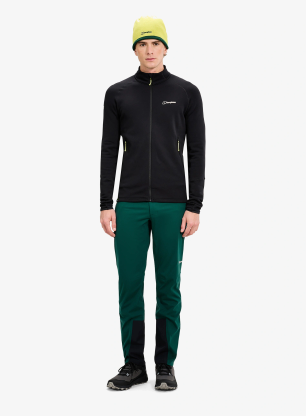 Dukserica na otkopčavanje Berghaus Kinetic Powerstretch Jkt Am - jet black
