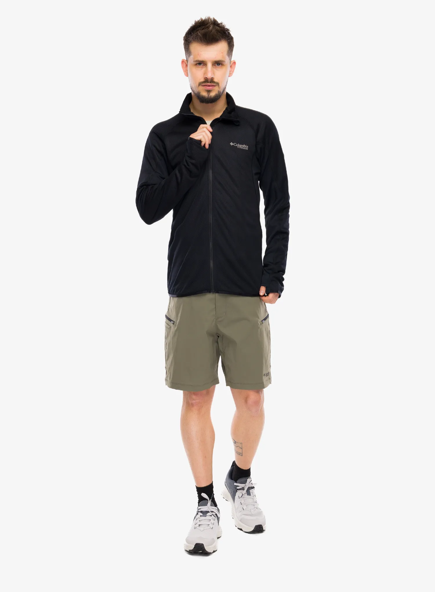 Dukserica na otkopčavanje Columbia Summit Step Full Zip - black