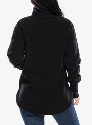 Ženska dukserica na otkopčavanje Didriksons Ronja Fullzip - black