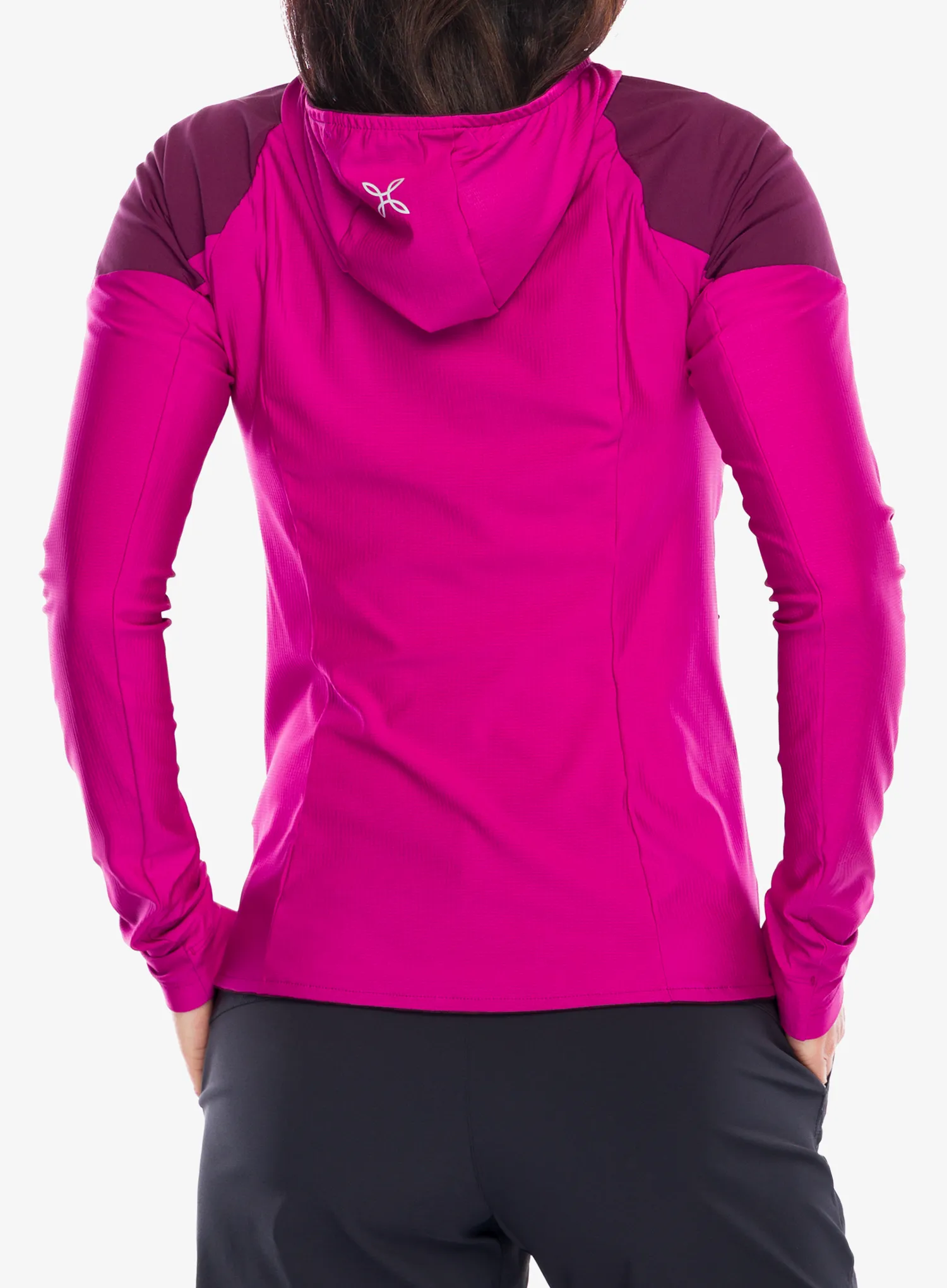 Ženska dukserica na otkopčavanje Montura Spitze Hooded Maglia - baton rouge/wine red