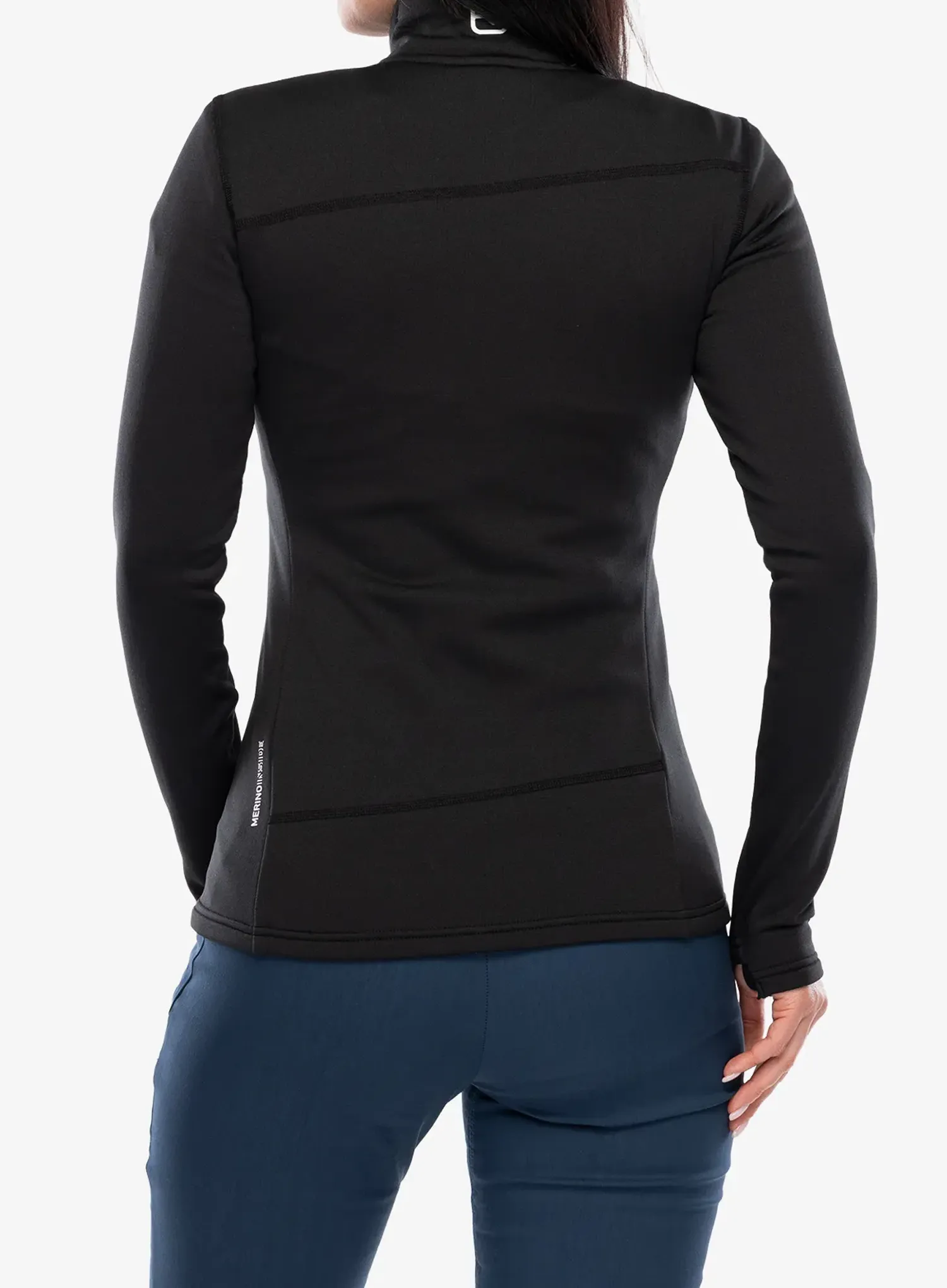 Ženska dukserica na otkopčavanje Ortovox Fleece Light Jacket - black raven