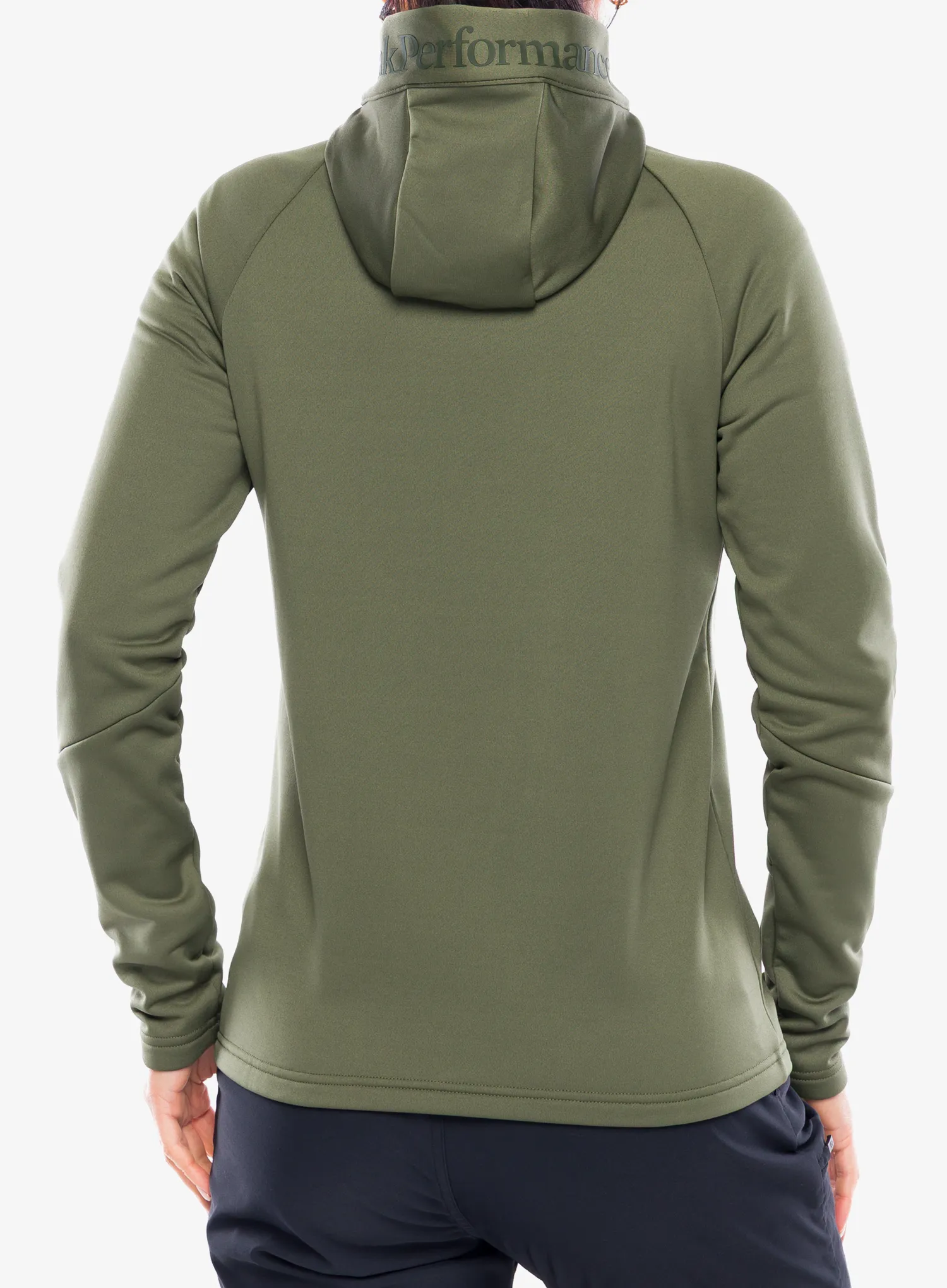 Ženska dukserica na otkopčavanje Peak Performance Rider Essentials Zip Hood - pine needle/pine needle