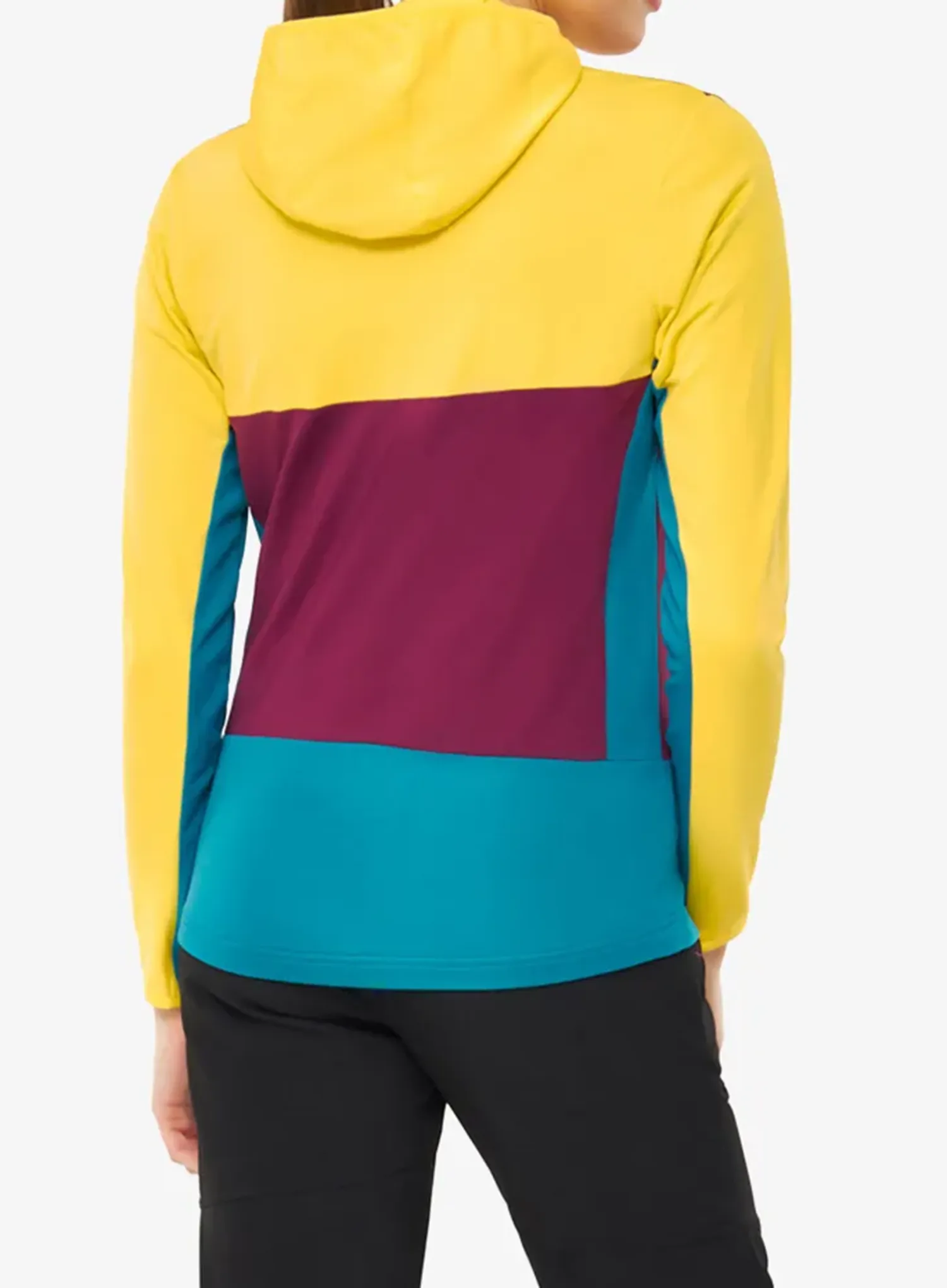 Ženska dukserica na otkopčavanje Viking Tacoma Hoodie - yellow/fuchsia