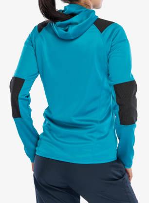 Ženska dukserica na otkopčavanje Viking Yosemite Hoodie - turquise/fuchsia