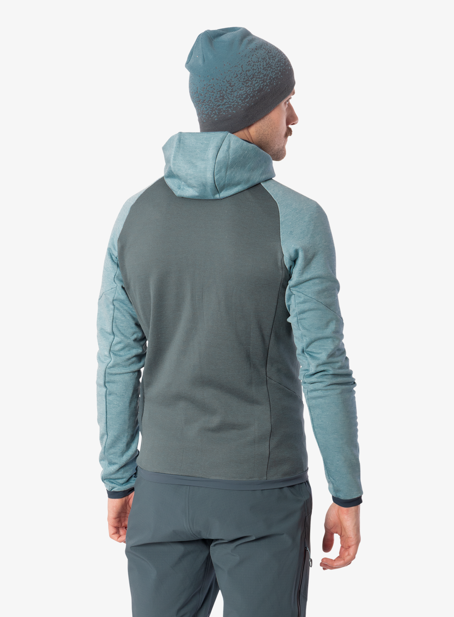 Dukserica na otkopčavanje Dynafit Radical Wool Hooded Jacket - smoke blue