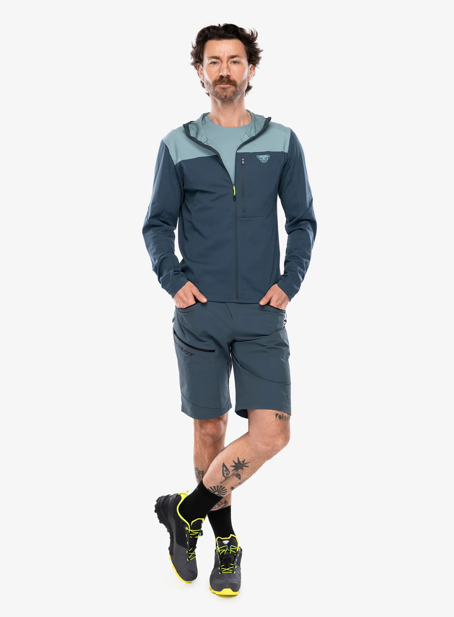 Dukserica na otkopčavanje Dynafit Traverse Thermal Hooded Jacket - smoke blue