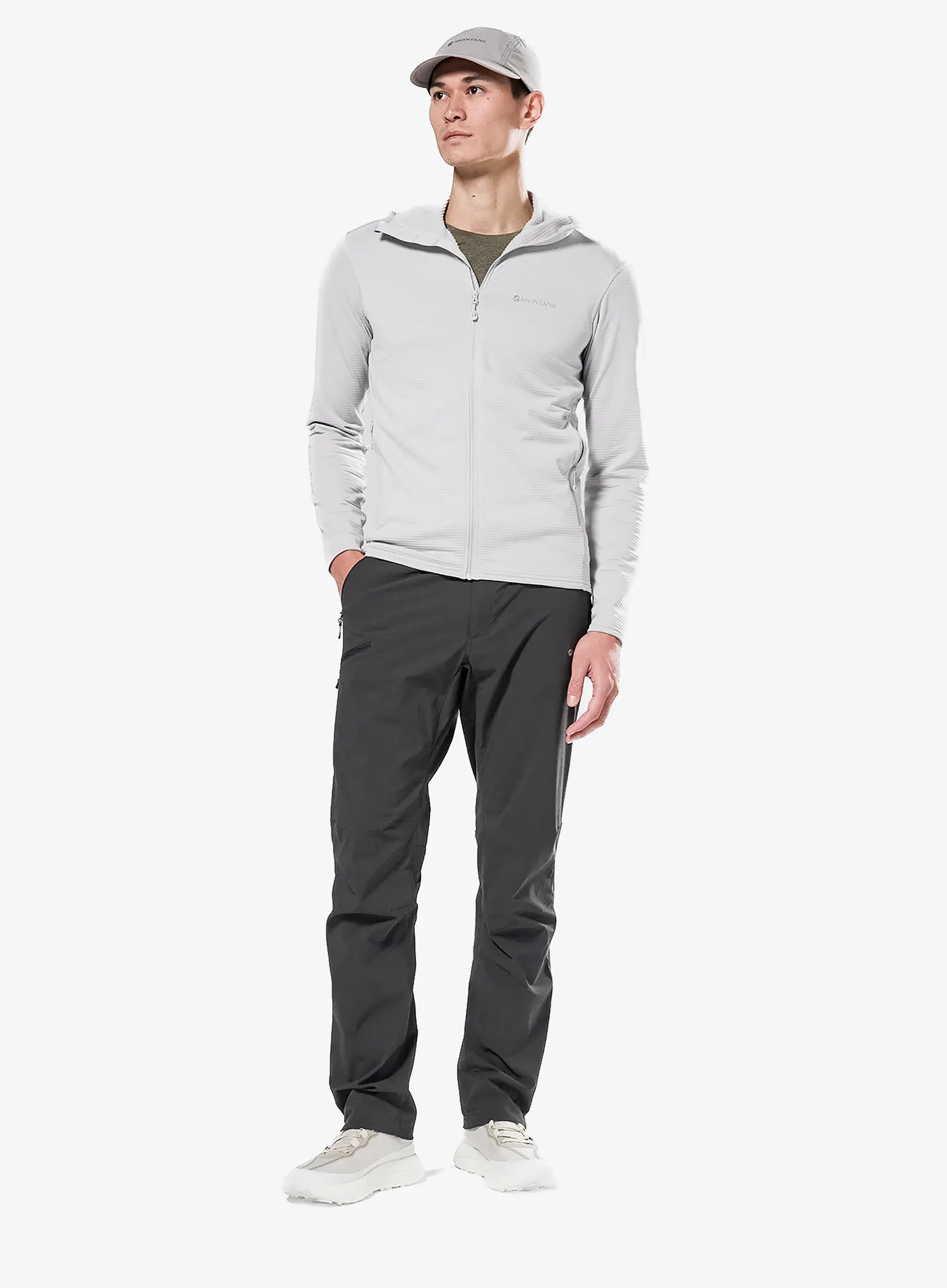 Dukserica na otkopčavanje Montane Protium Lite Hoodie - platinum