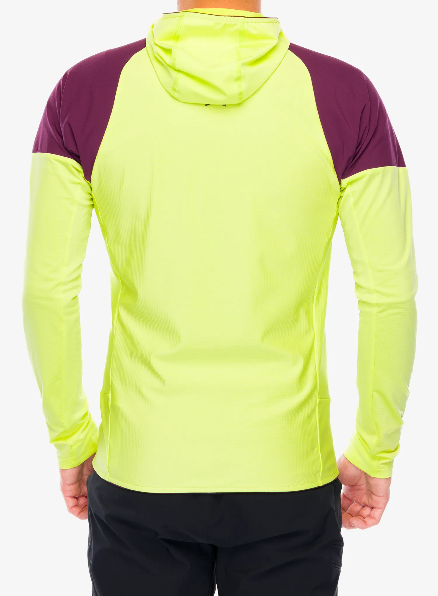 Dukserica na otkopčavanje Montura Spitze Maglia - sunny lime/wine red