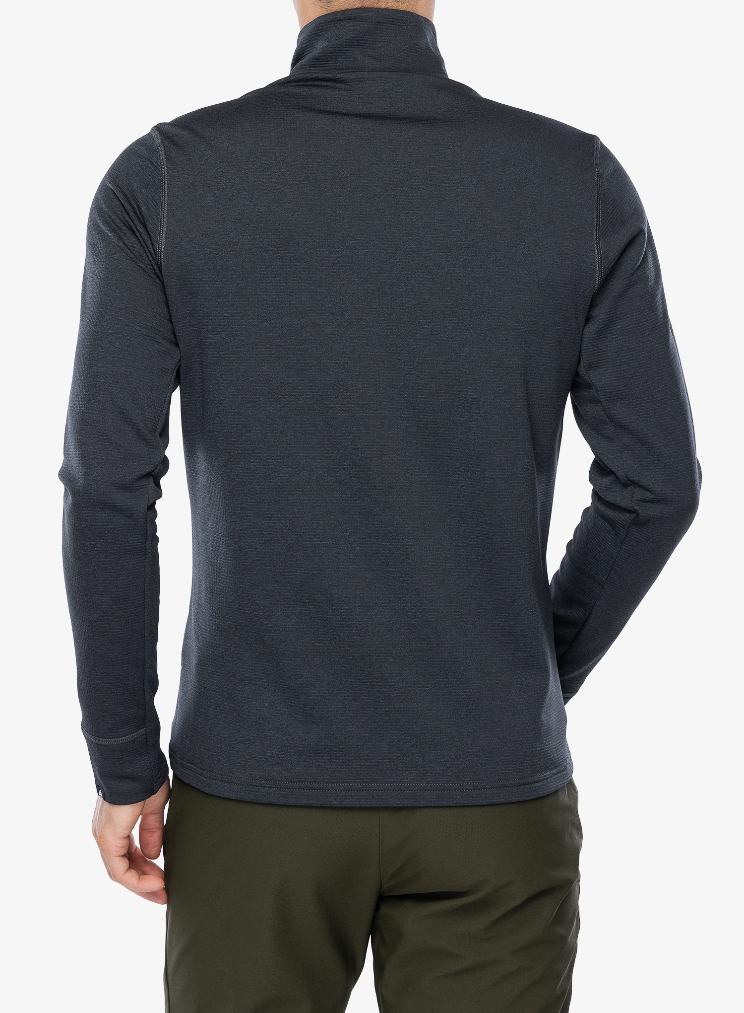 Dukserica na otkopčavanje Odlo Grid Fleece Mid Layer Full Zip - black melange