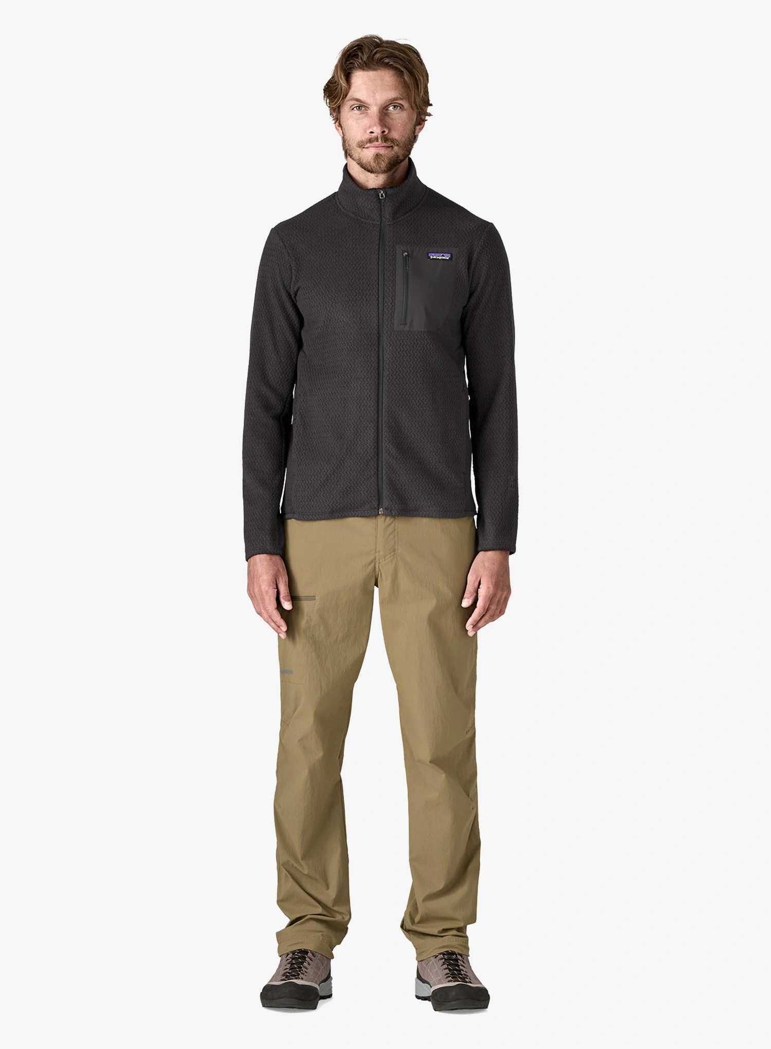 Dukserica na otkopčavanje Patagonia R1 Air Jacket - black