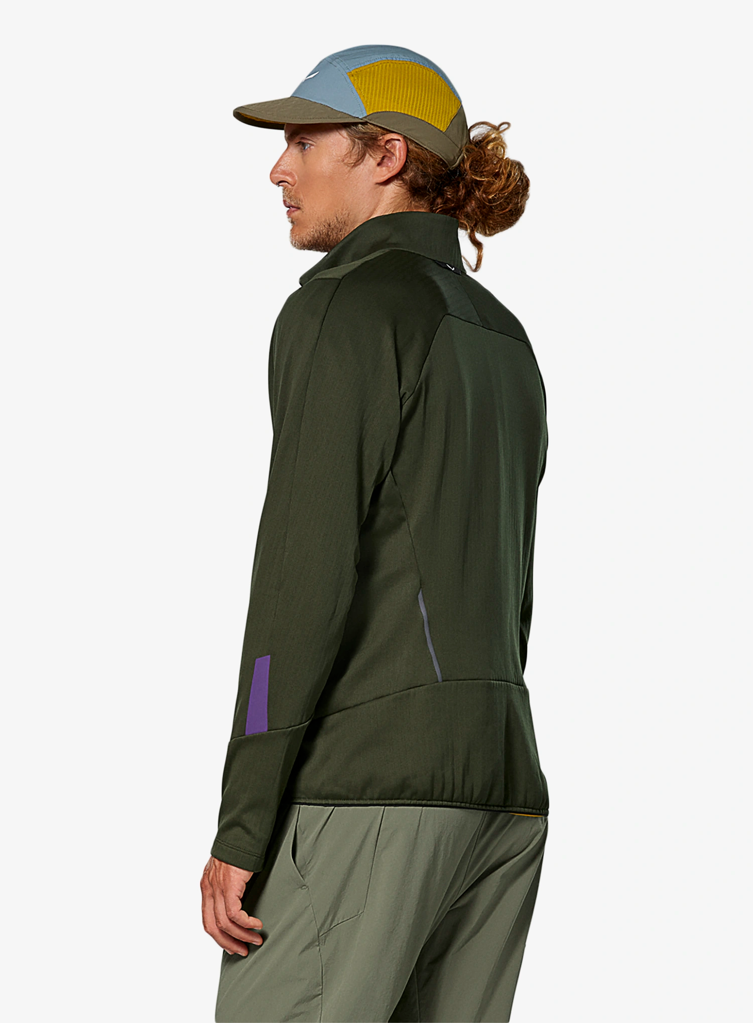 Dukserica na otkopčavanje Salewa Pedroc PL 3 Jacket - dark olive