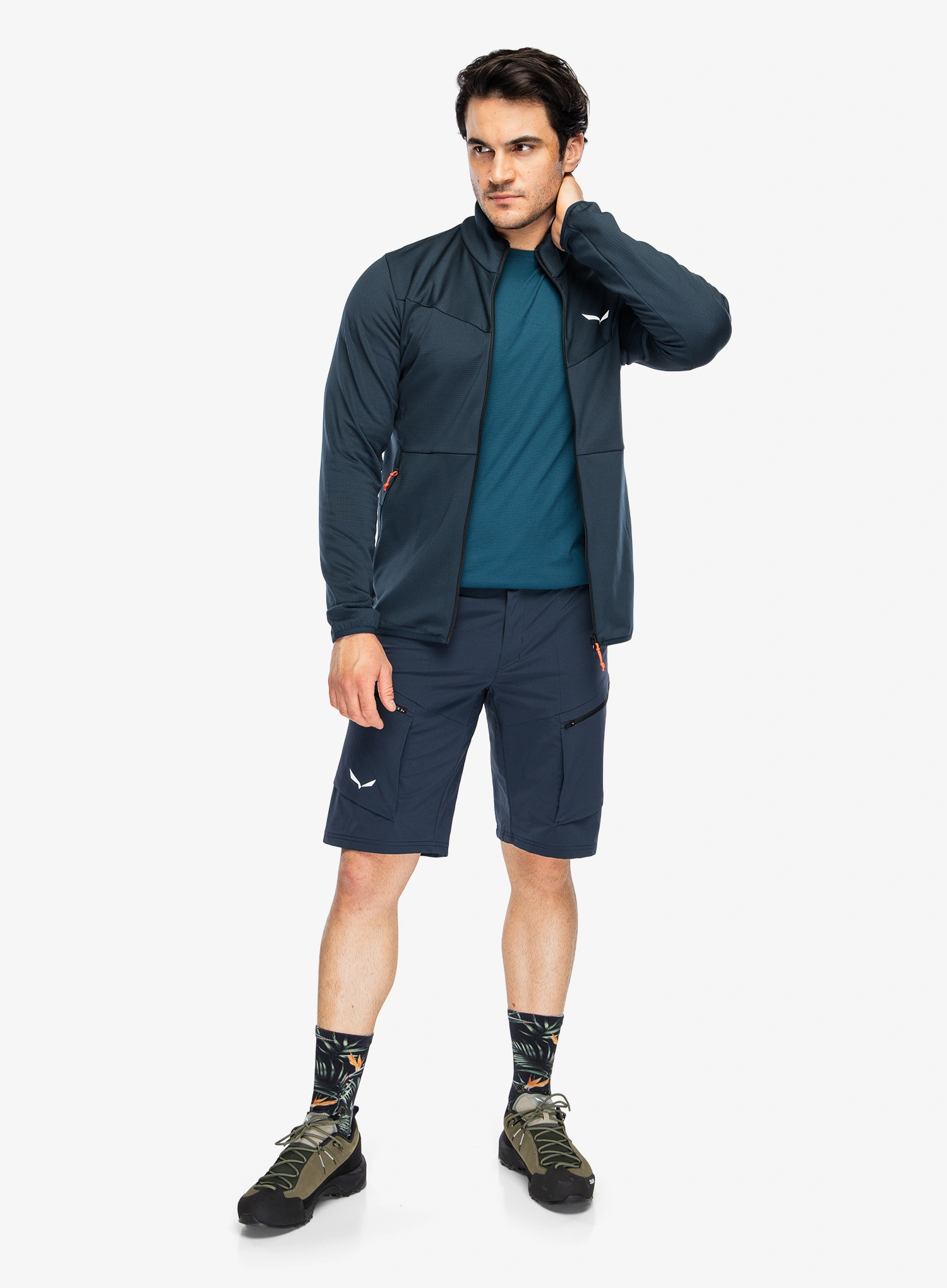 Dukserica na otkopčavanje Salewa Puez Cammino PL Jacket - blueberry