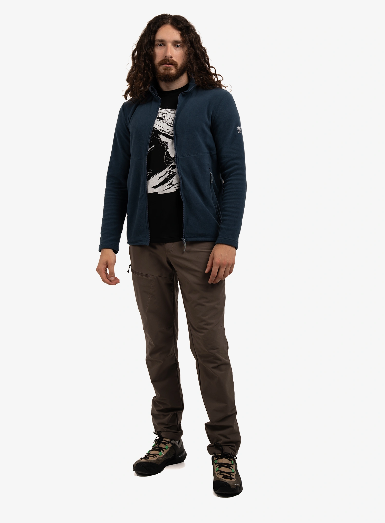 Dukserica na otkopčavanje Turbat Classic Fleece - midnight navy