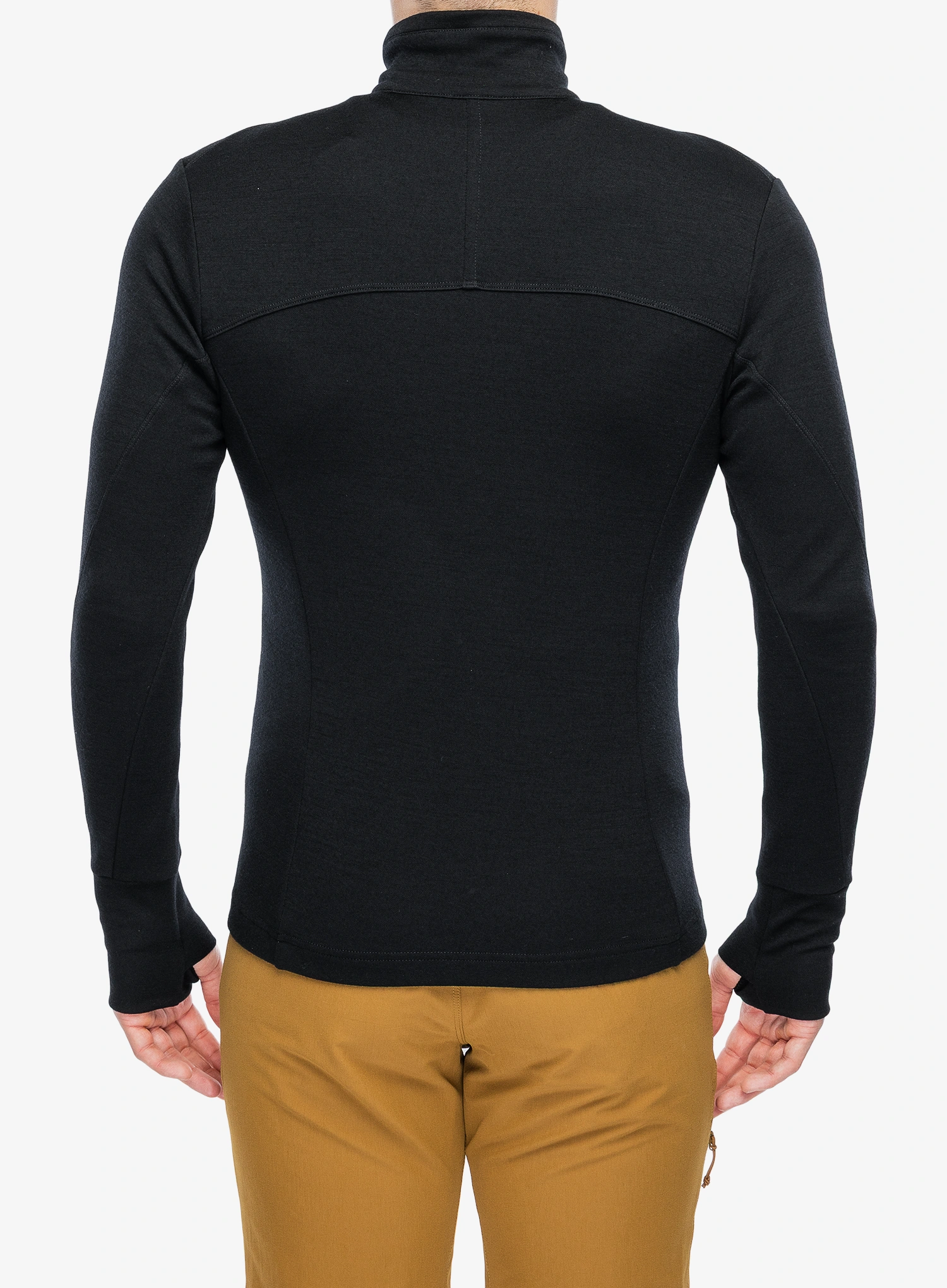 Dukserica Sensor Merino Upper Fleece Full Zip - black