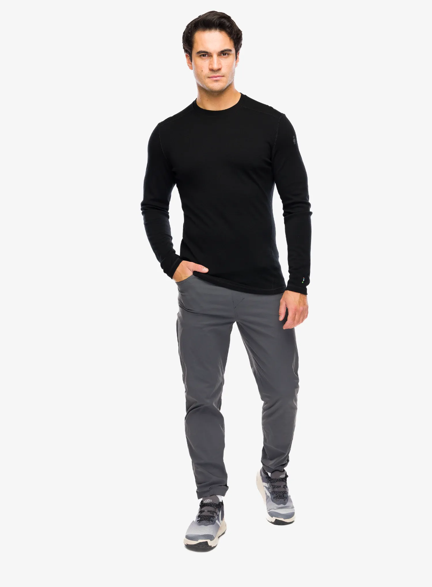 Dukserica Smartwool Classic Thermal Merino Base Layer Crew Boxed - black