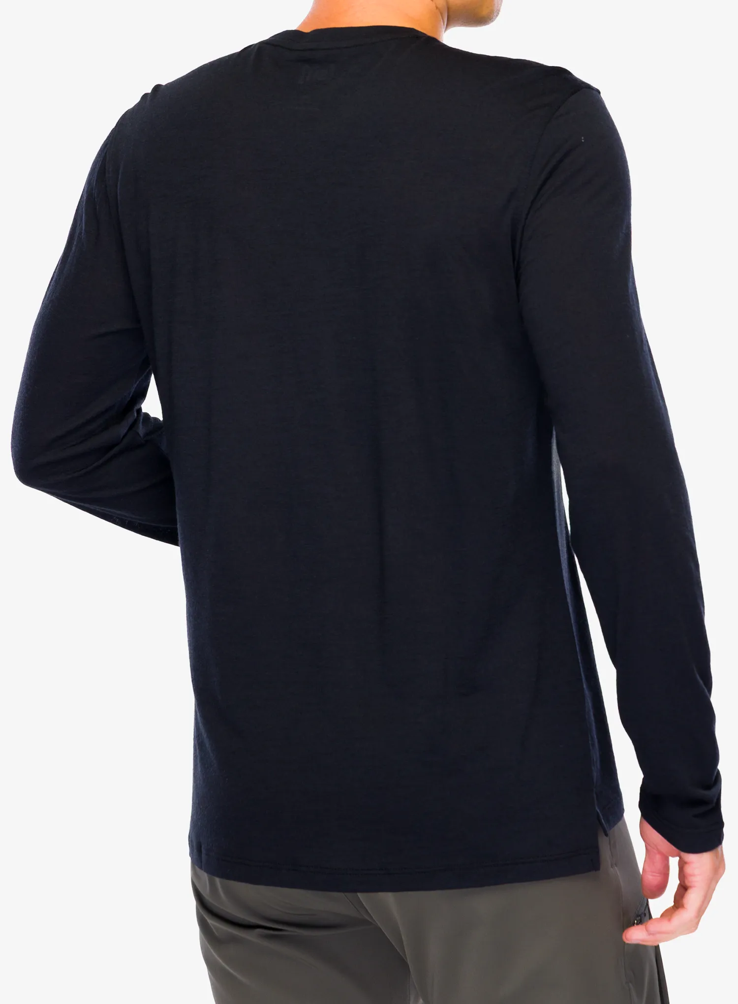 Dukserica Super.natural 2 Pitch Ls - jet blk/balsam green/f.grey