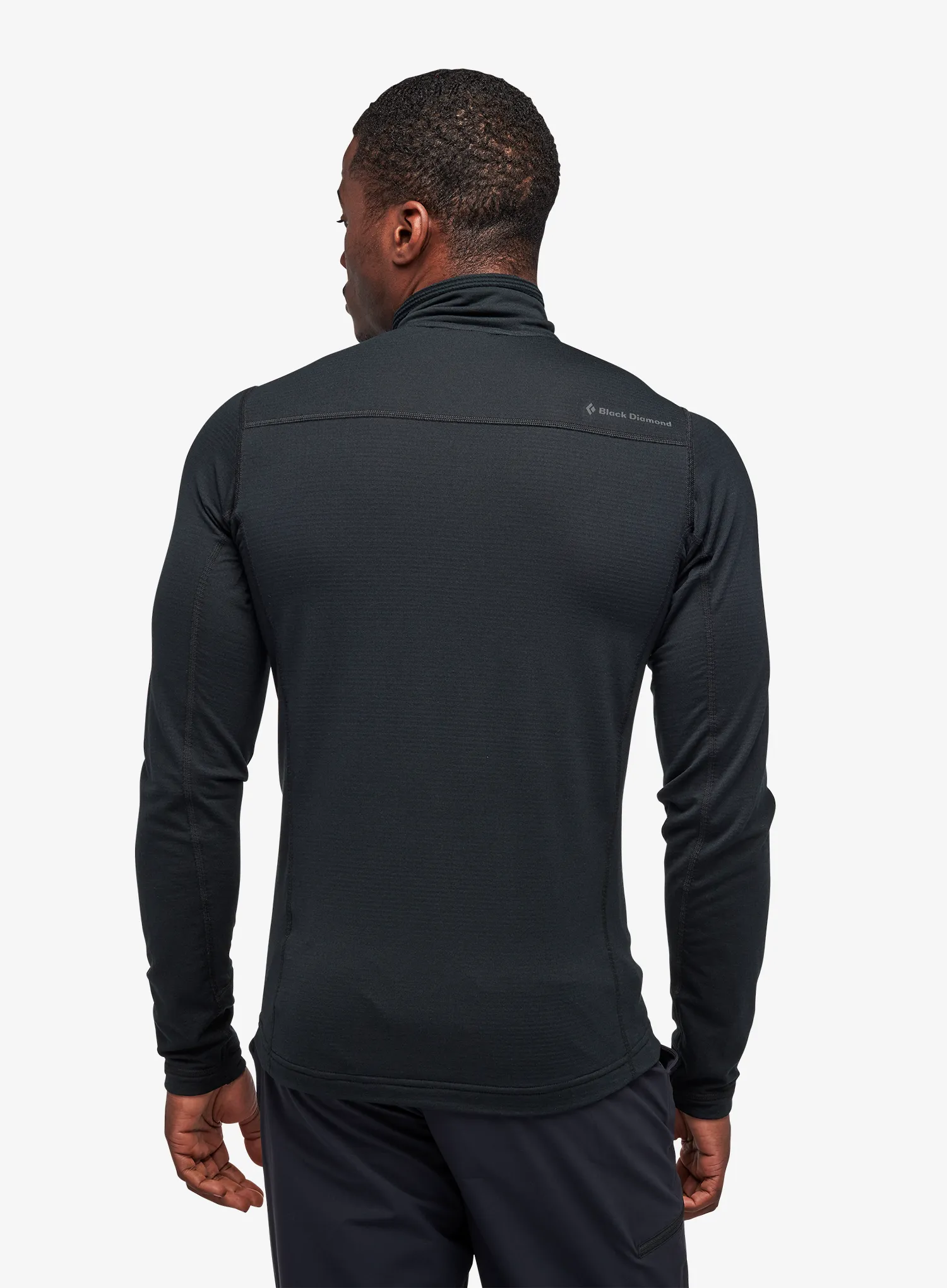 Termoaktivna dukserica Black Diamond Coefficient LT Quarter Zip Pullover - black