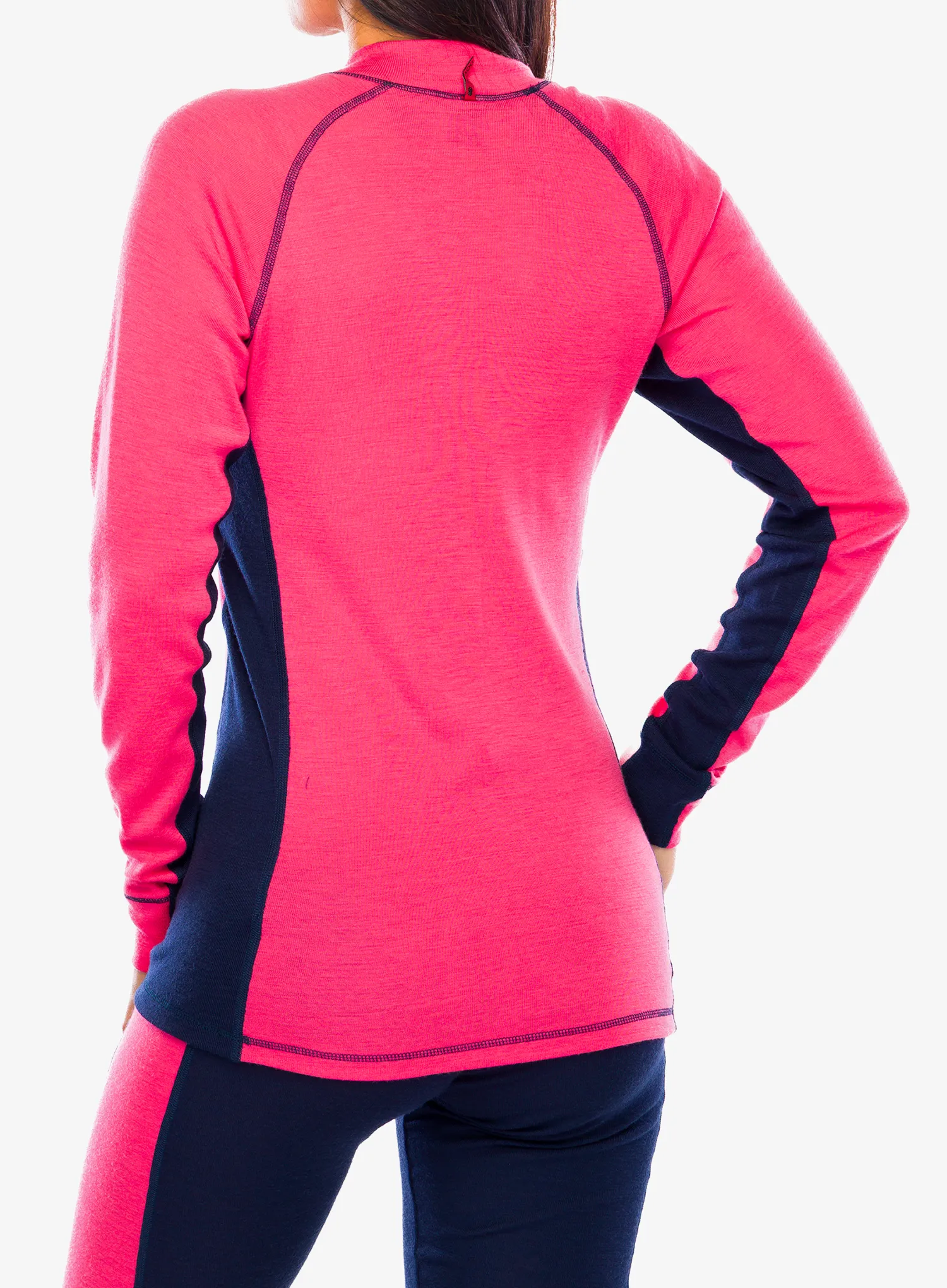 Ženska termoaktivna dukserica Dovre 100% Merino Wool Folded - pink