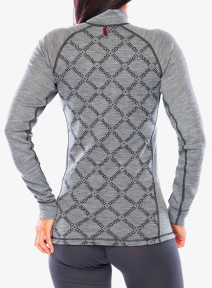 Ženska termoaktivna dukserica Dovre 100% Merino Wool Half Zip - grey
