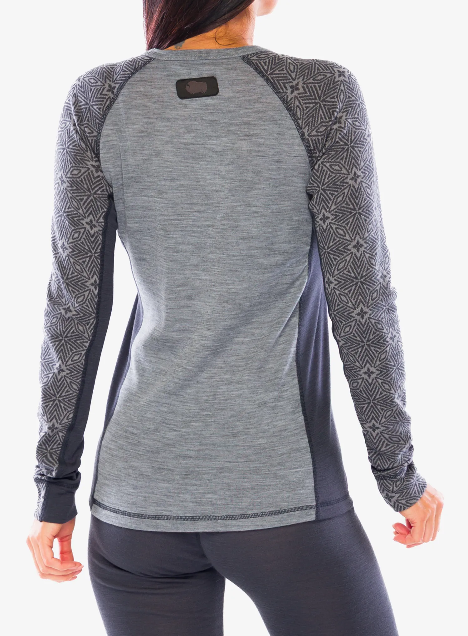 Ženska termoaktivna dukserica Dovre 100% Merino Wool LS - grey