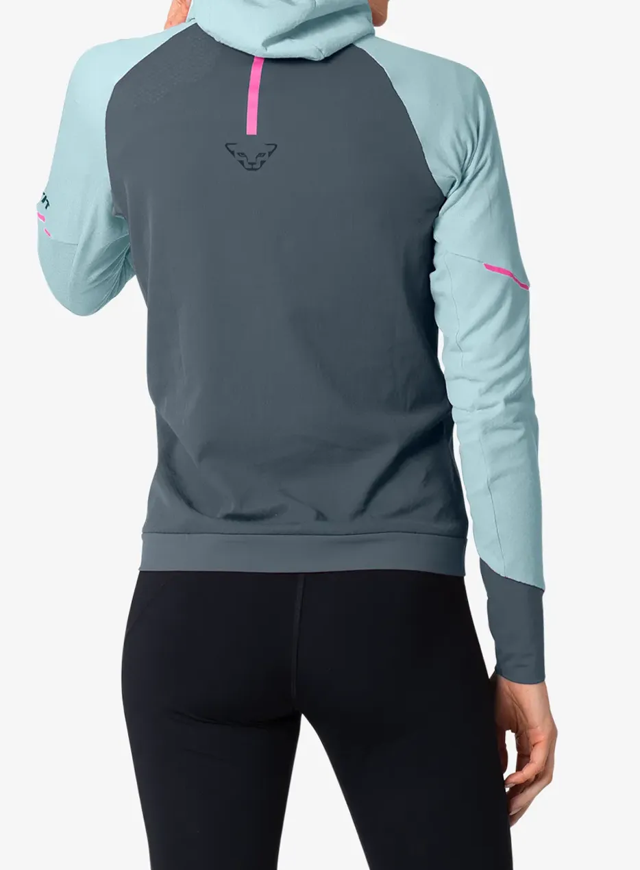 Ženska termoaktivna dukserica Dynafit Alpine L/S Hooded Tee - cloud blue