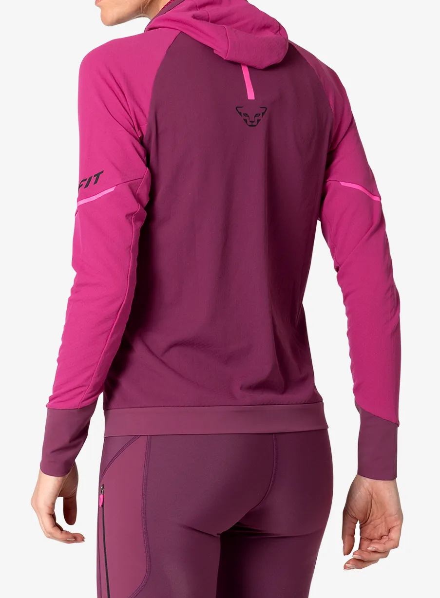 Ženska termoaktivna dukserica Dynafit Alpine L/S Hooded Tee - magenta