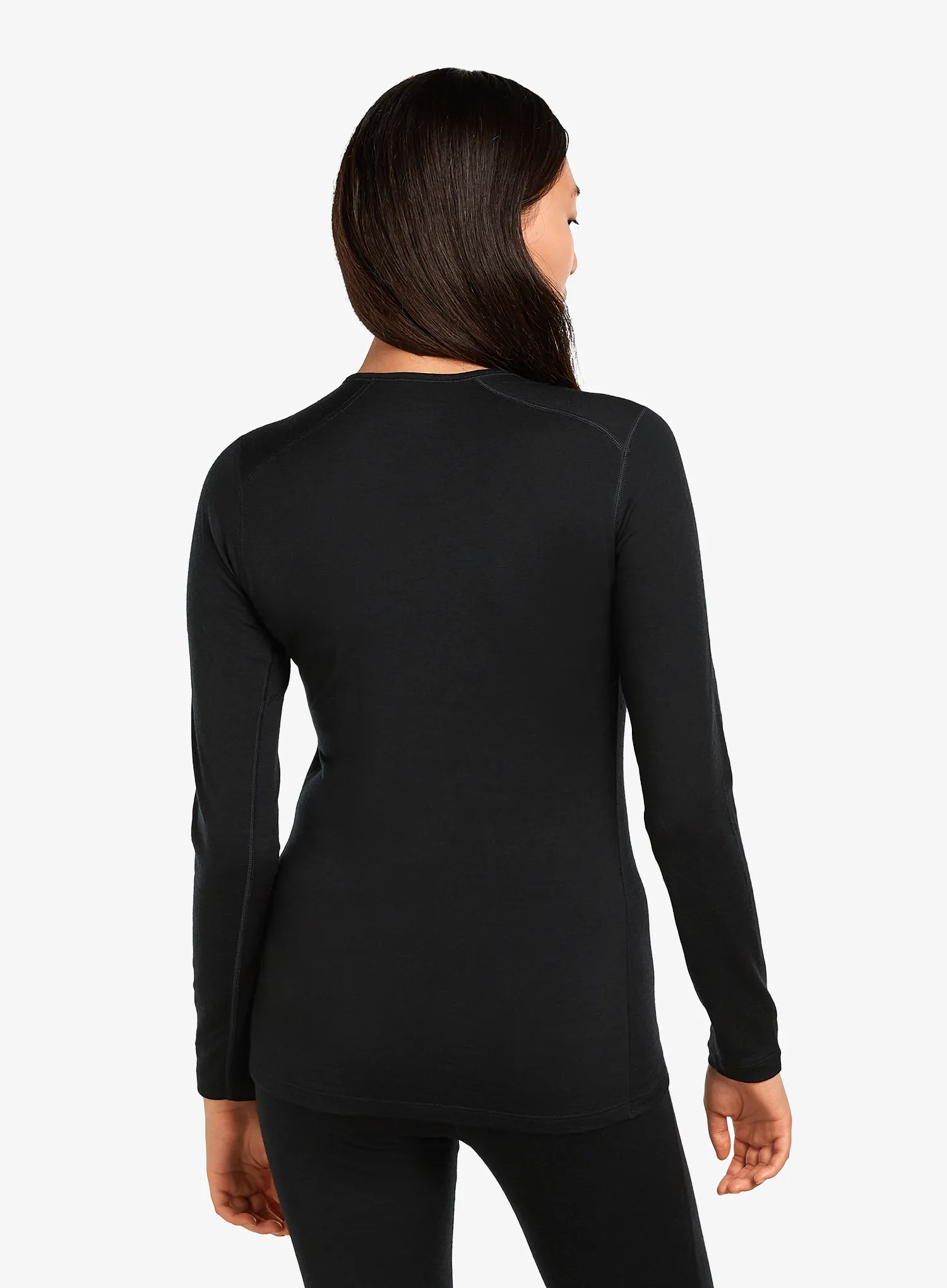 Termoaktivna dukserica Icebreaker 200 Oasis L/S Crewe - black/black