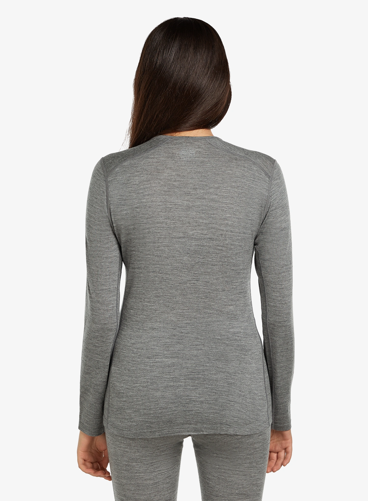 Termoaktivna dukserica Icebreaker 200 Oasis L/S Crewe - gritstone heather