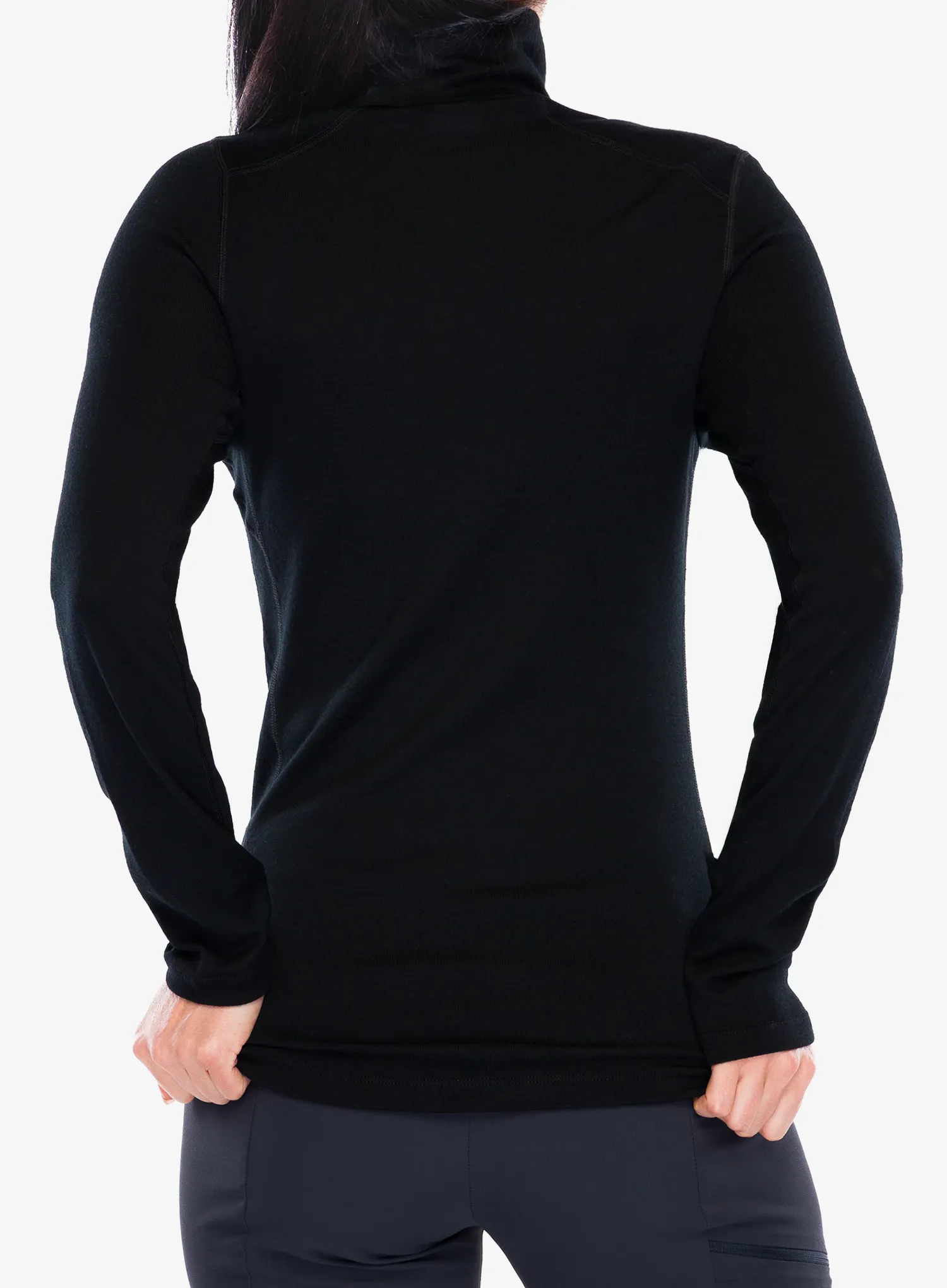 Ženska termoaktivna dukserica Icebreaker 260 Tech L/S Half Zip - black