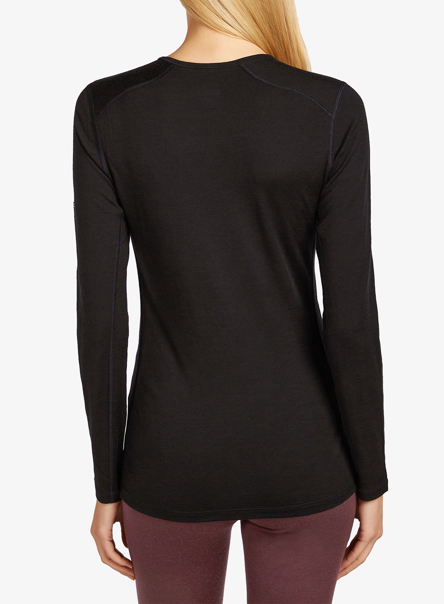 Ženska termoaktivna dukserica Icebreaker Merino 200 Oasis LS Crewe Rainer Ridge - black